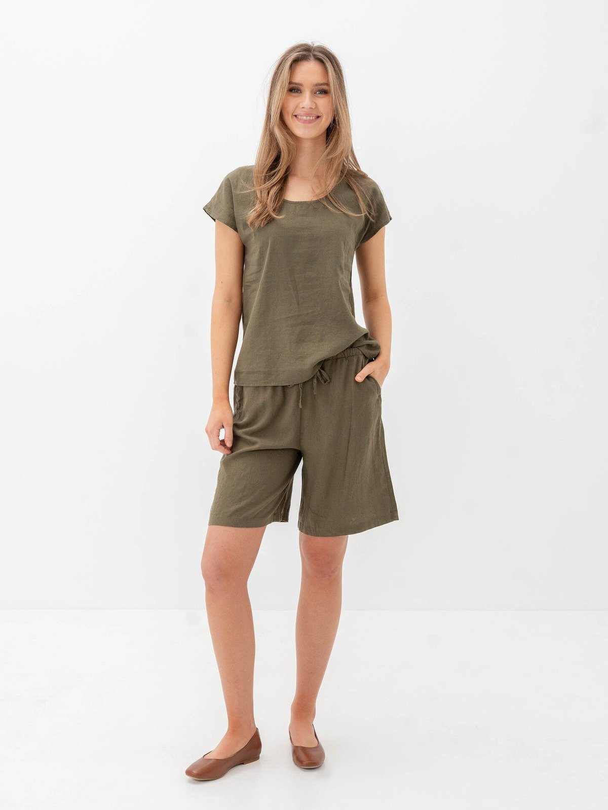 B.YOUNG Falakka Long Shorts Kalamata