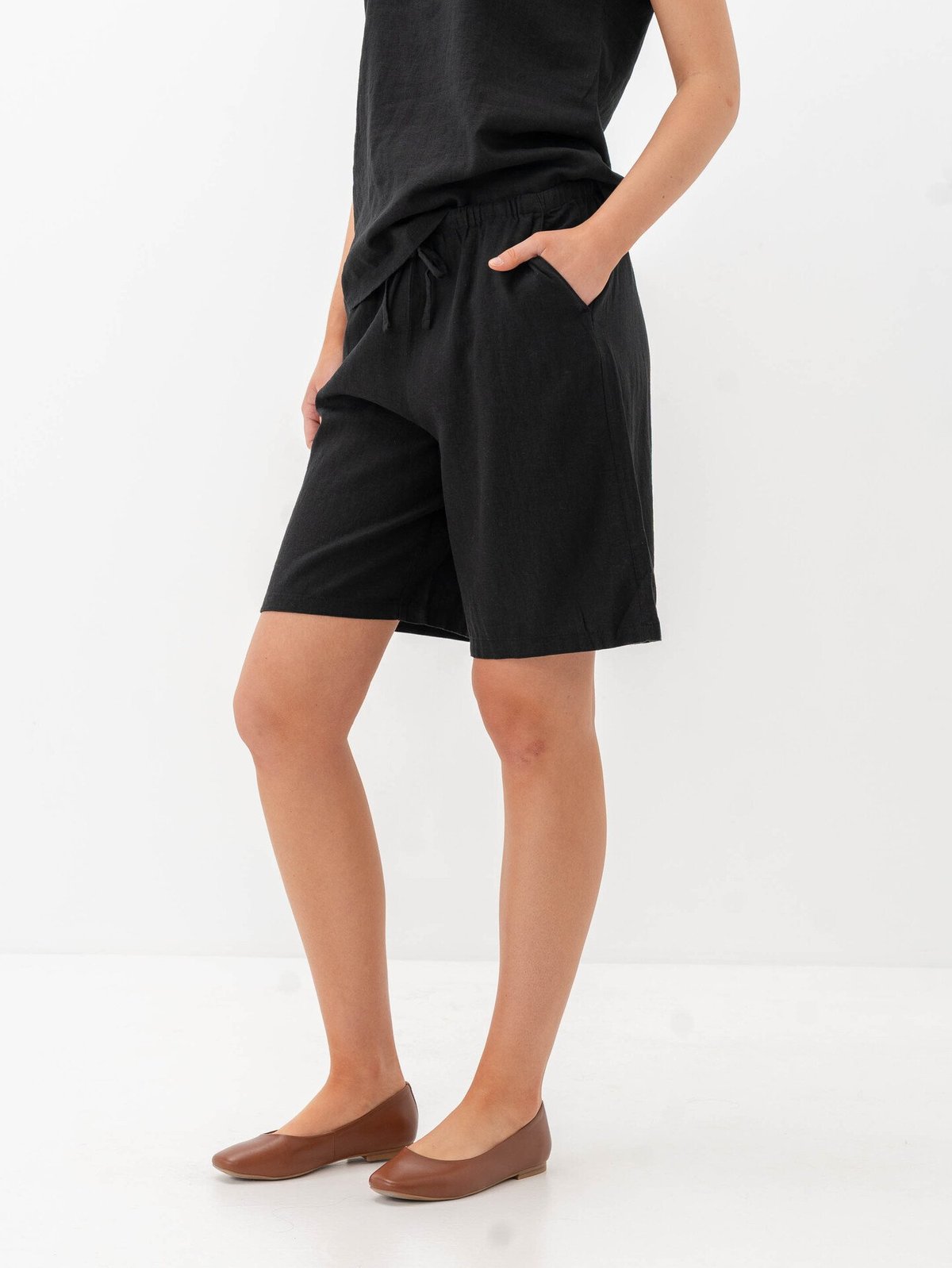B.YOUNG Falakka Long Shorts Black