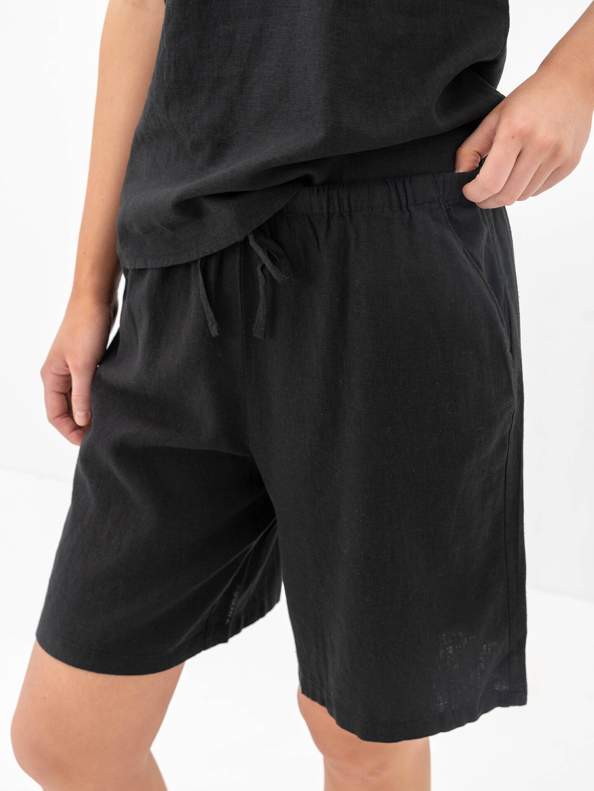 B.YOUNG Falakka Long Shorts Black