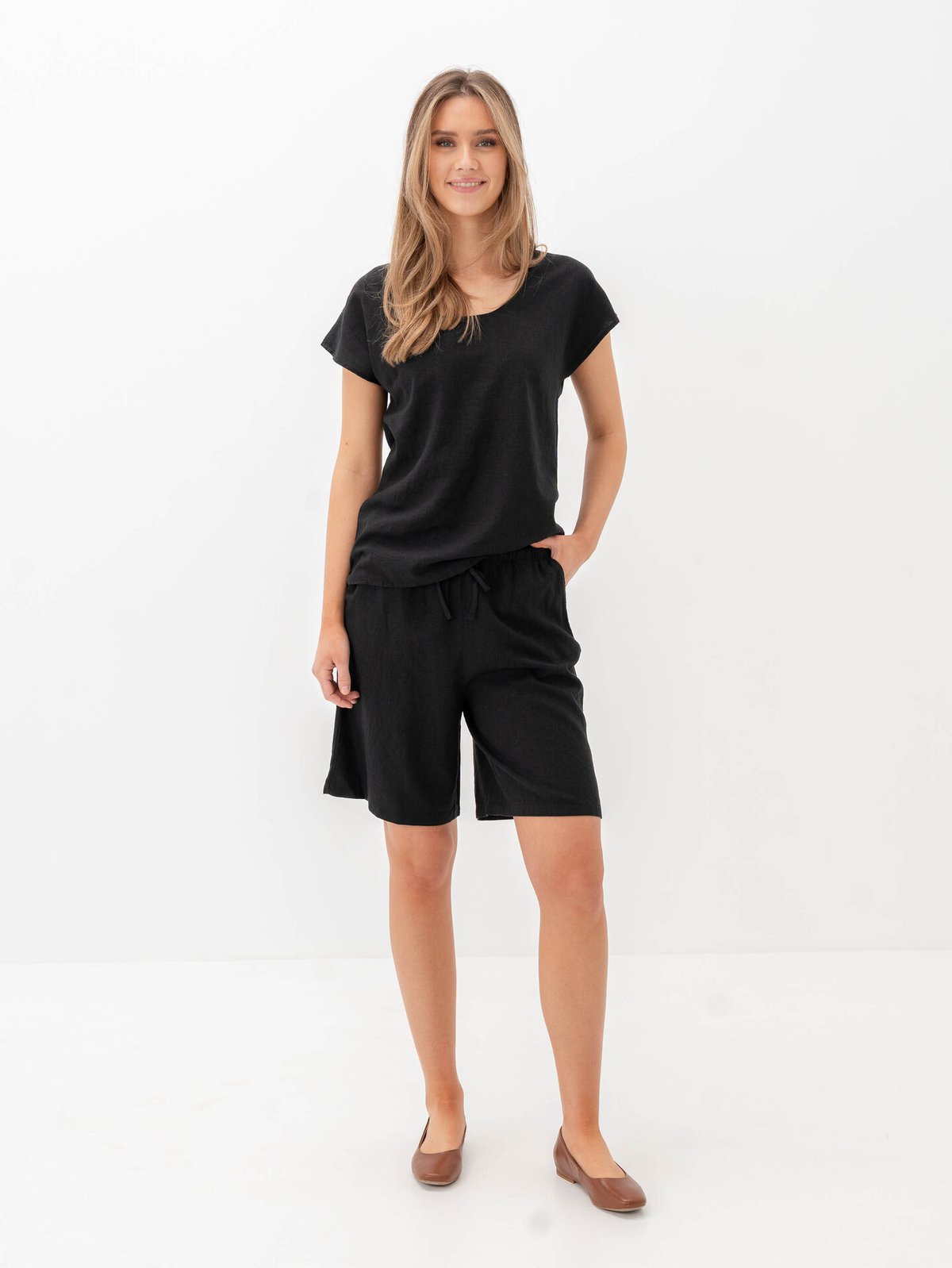 B.YOUNG Falakka Long Shorts Black