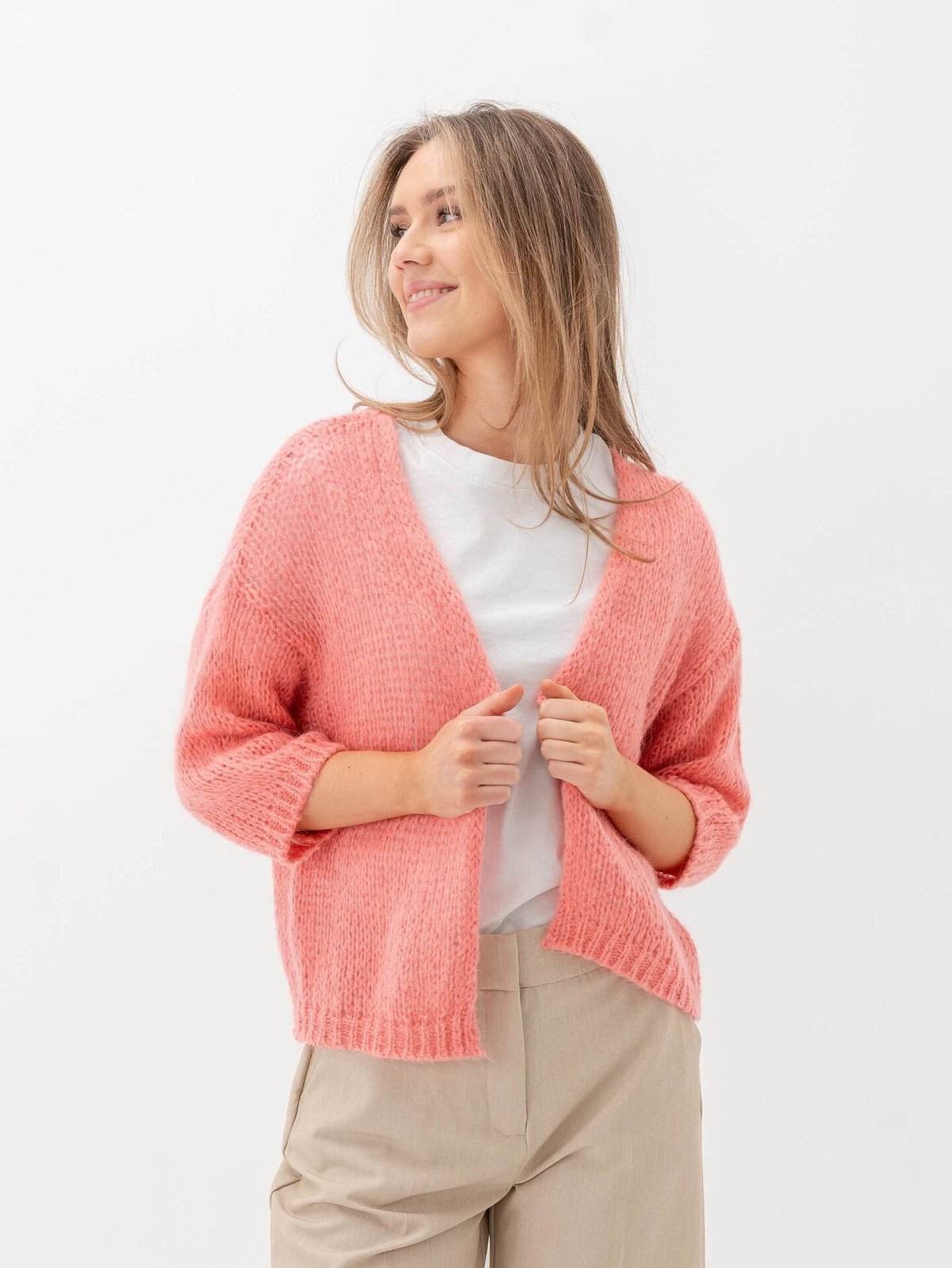 B.YOUNG Nonax Cardigan 2 Knit1 Desert Rose Melange