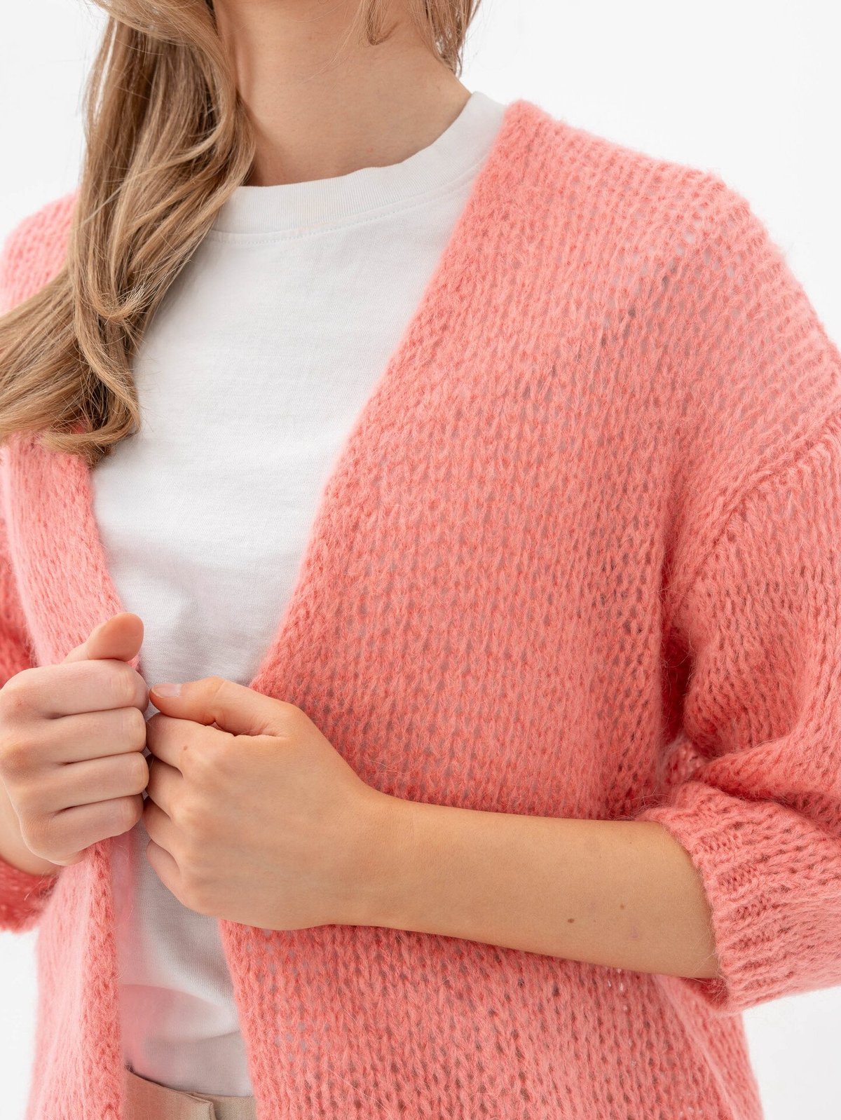 B.YOUNG Nonax Cardigan 2 Knit1 Desert Rose Melange