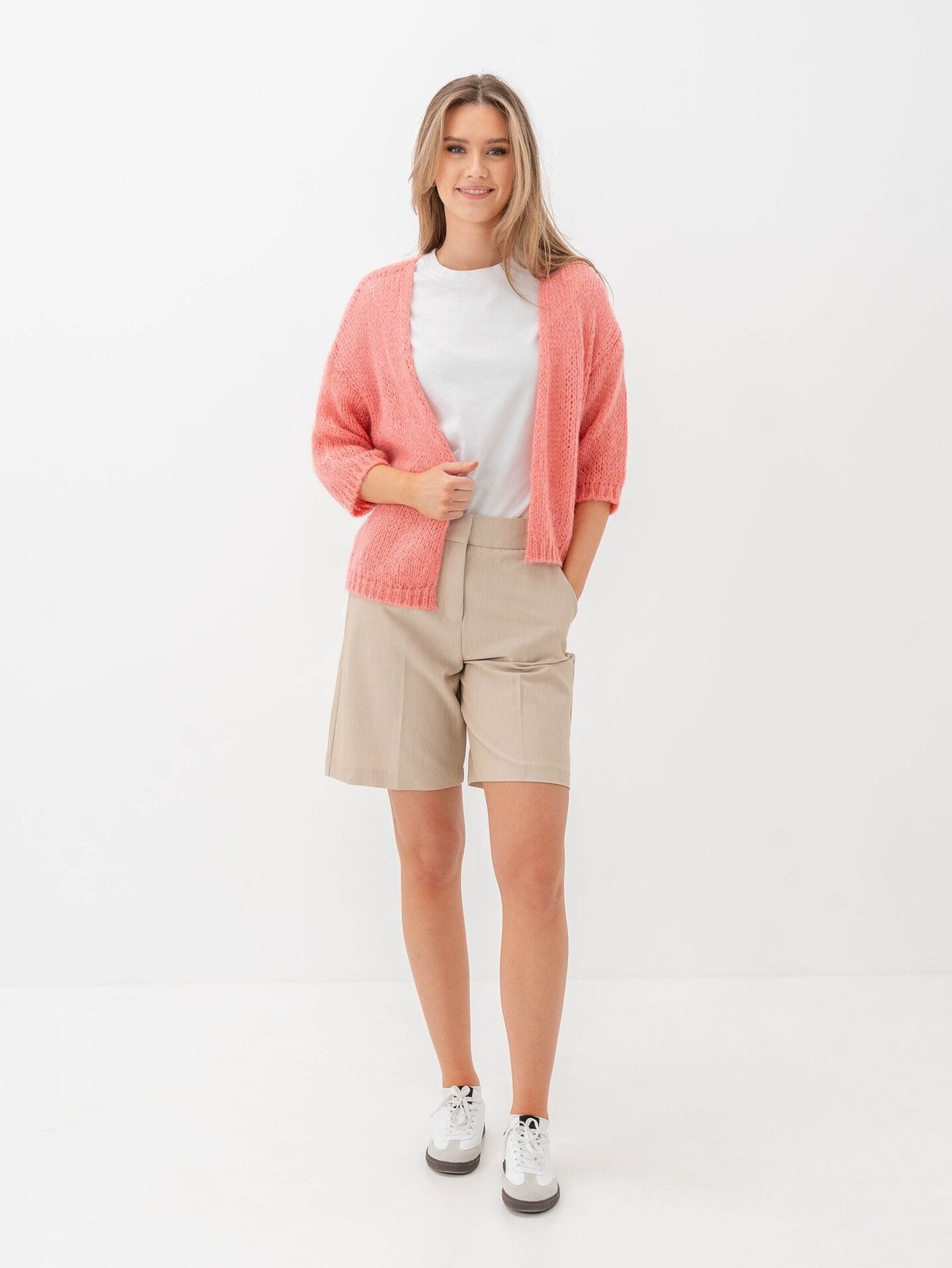 B.YOUNG Nonax Cardigan 2 Knit1 Desert Rose Melange