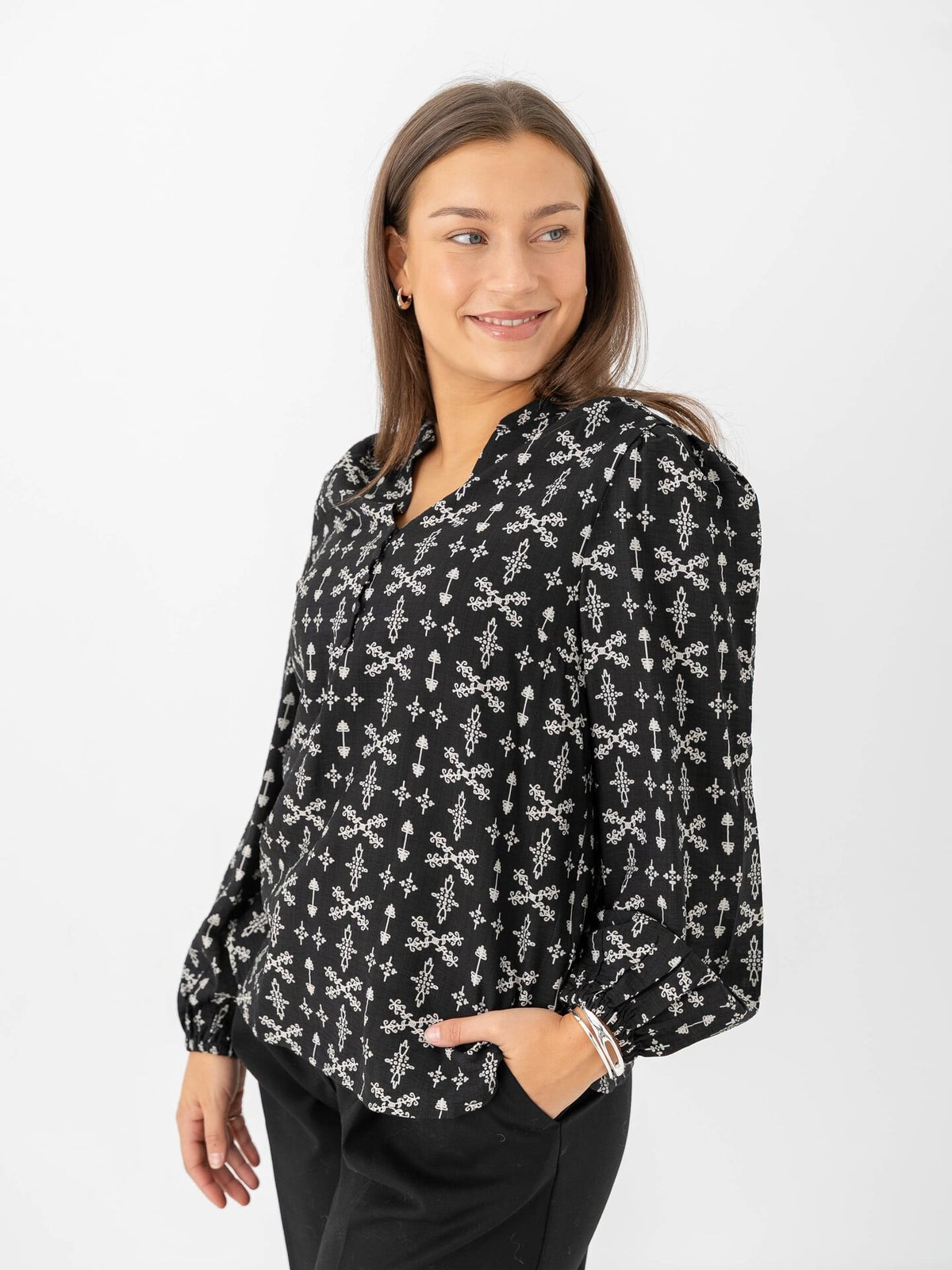 B.YOUNG Igava Blouse Meteorite Western