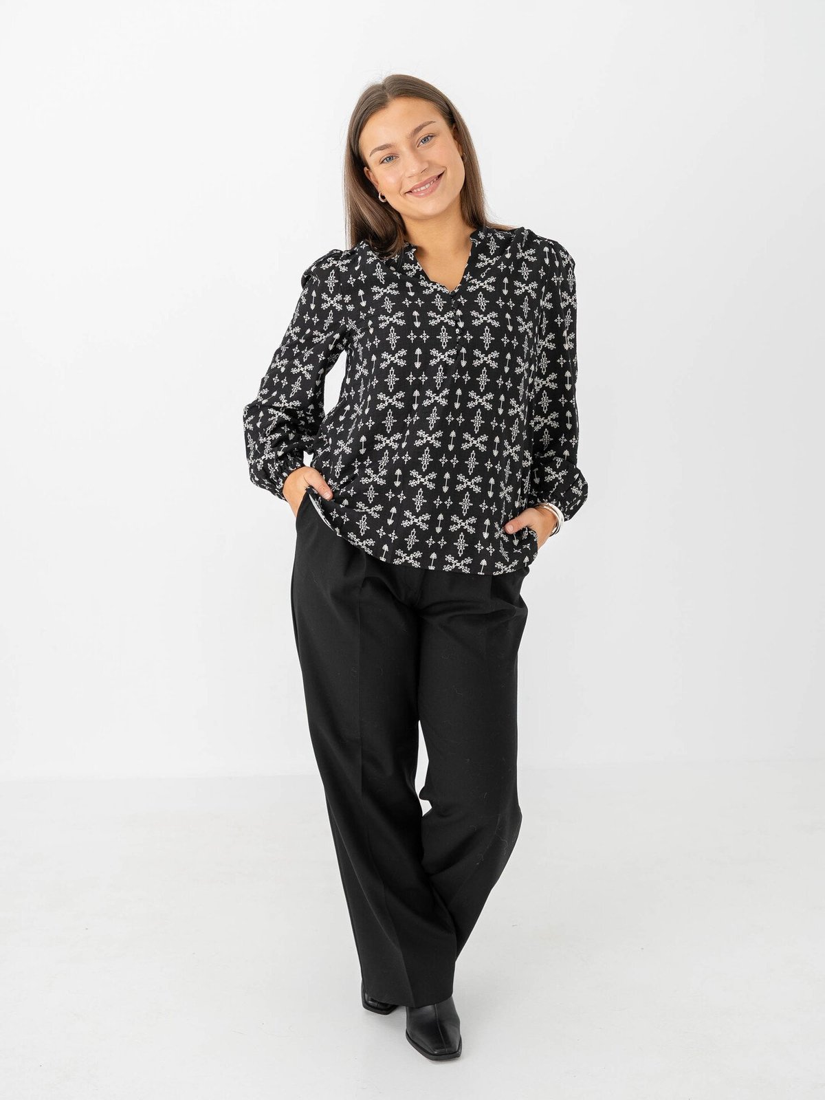 B.YOUNG Igava Blouse Meteorite Western