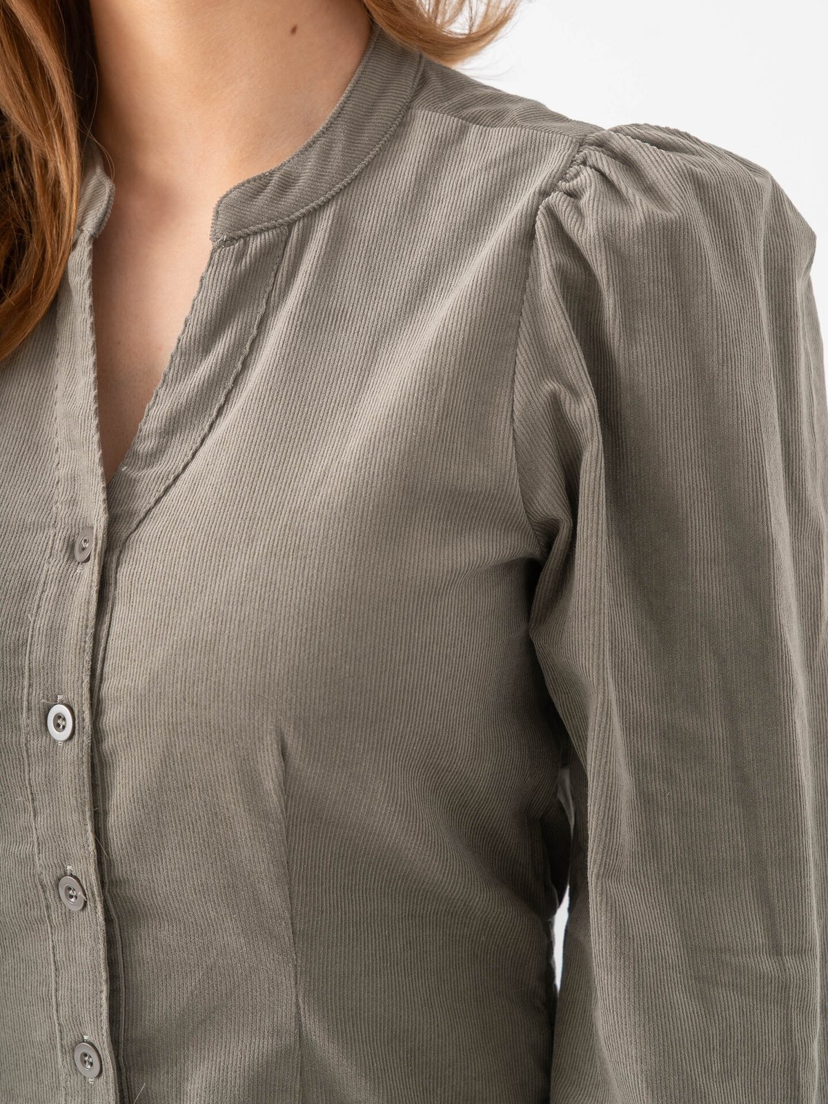 B.YOUNG Denord Vneck Dress Vetiver / Green