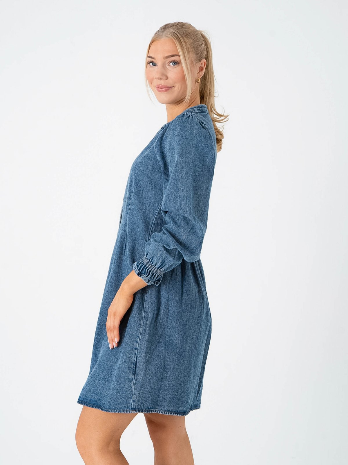 B.YOUNG Kapuca Vneck Dress Denim