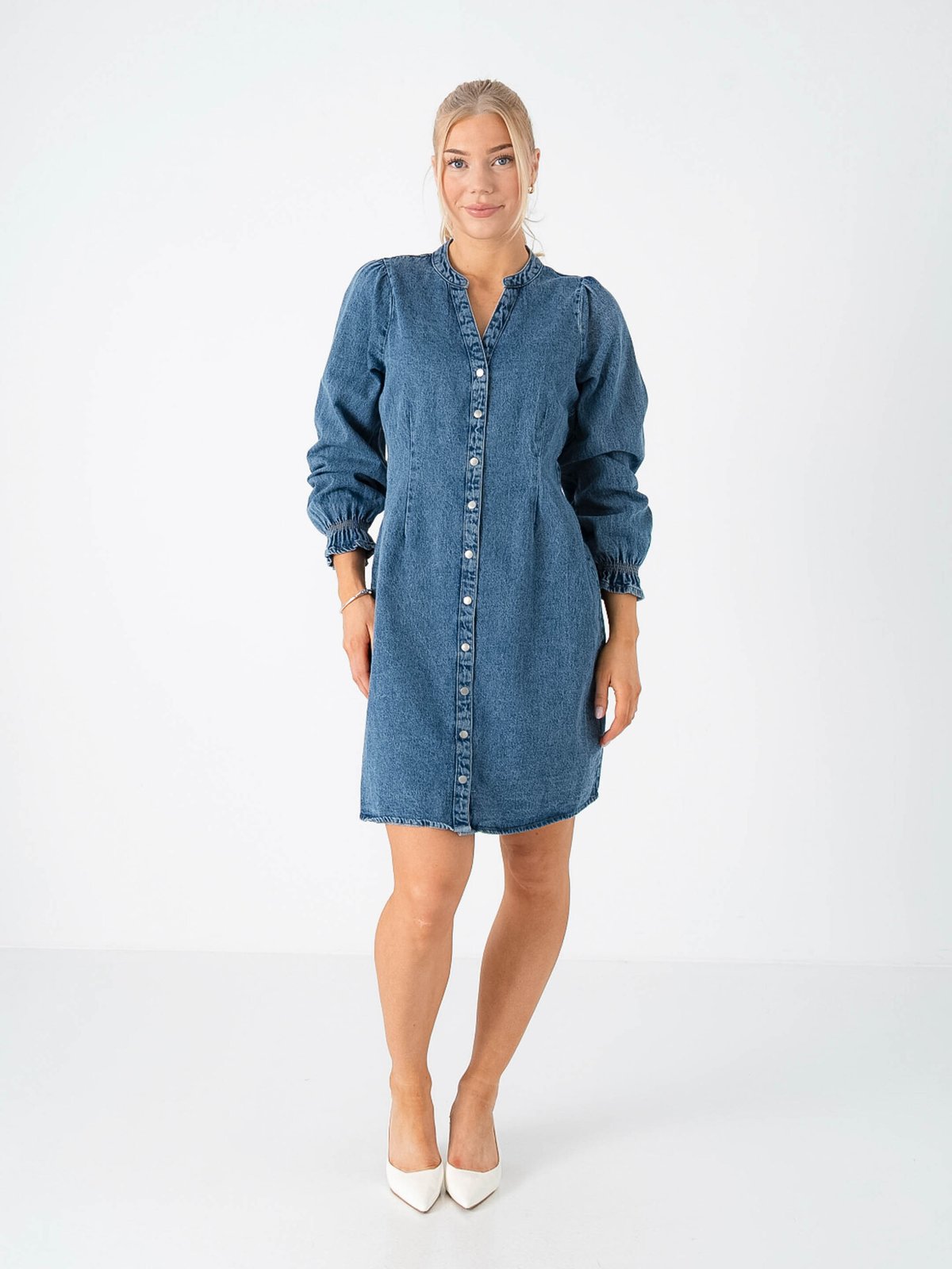 B.YOUNG Kapuca Vneck Dress Denim