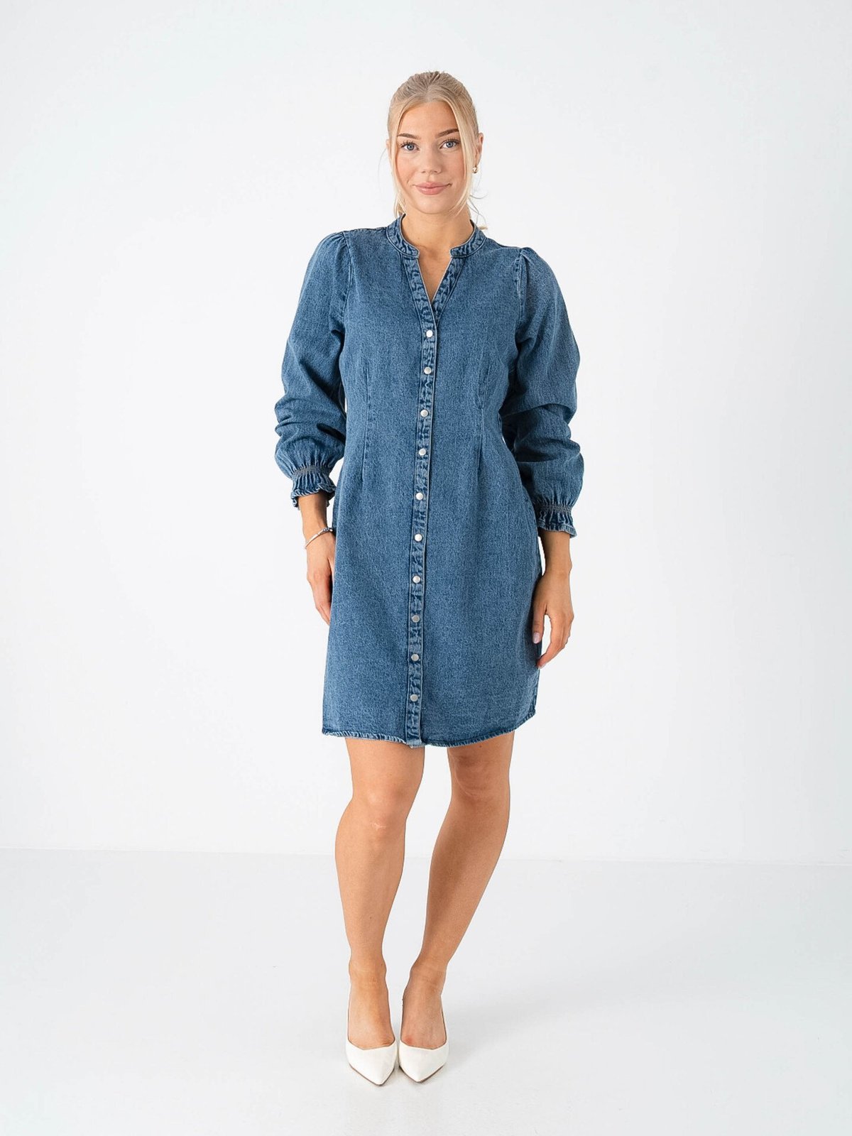 B.YOUNG Kapuca Vneck Dress Denim