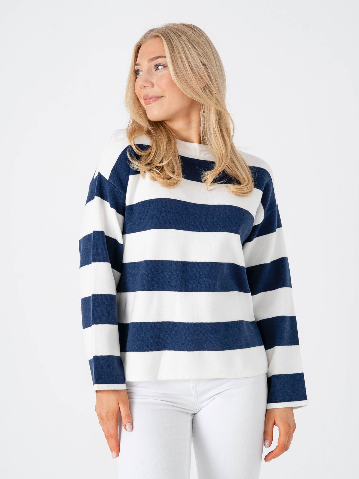 B.YOUNG Otari Stripe Jumper Medieval Blue Stripe