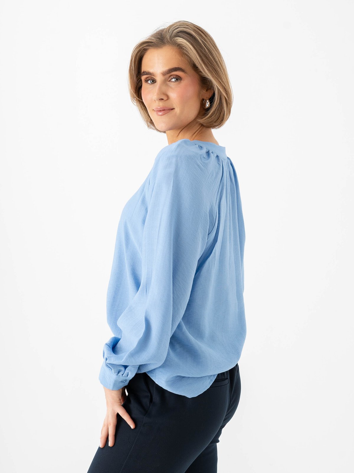 B.YOUNG Irmine Blouse Della Robbia Blue
