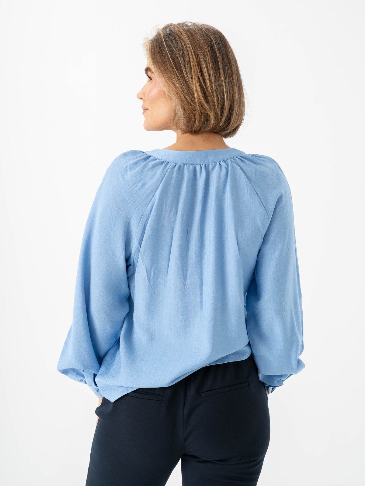 B.YOUNG Irmine Blouse Della Robbia Blue