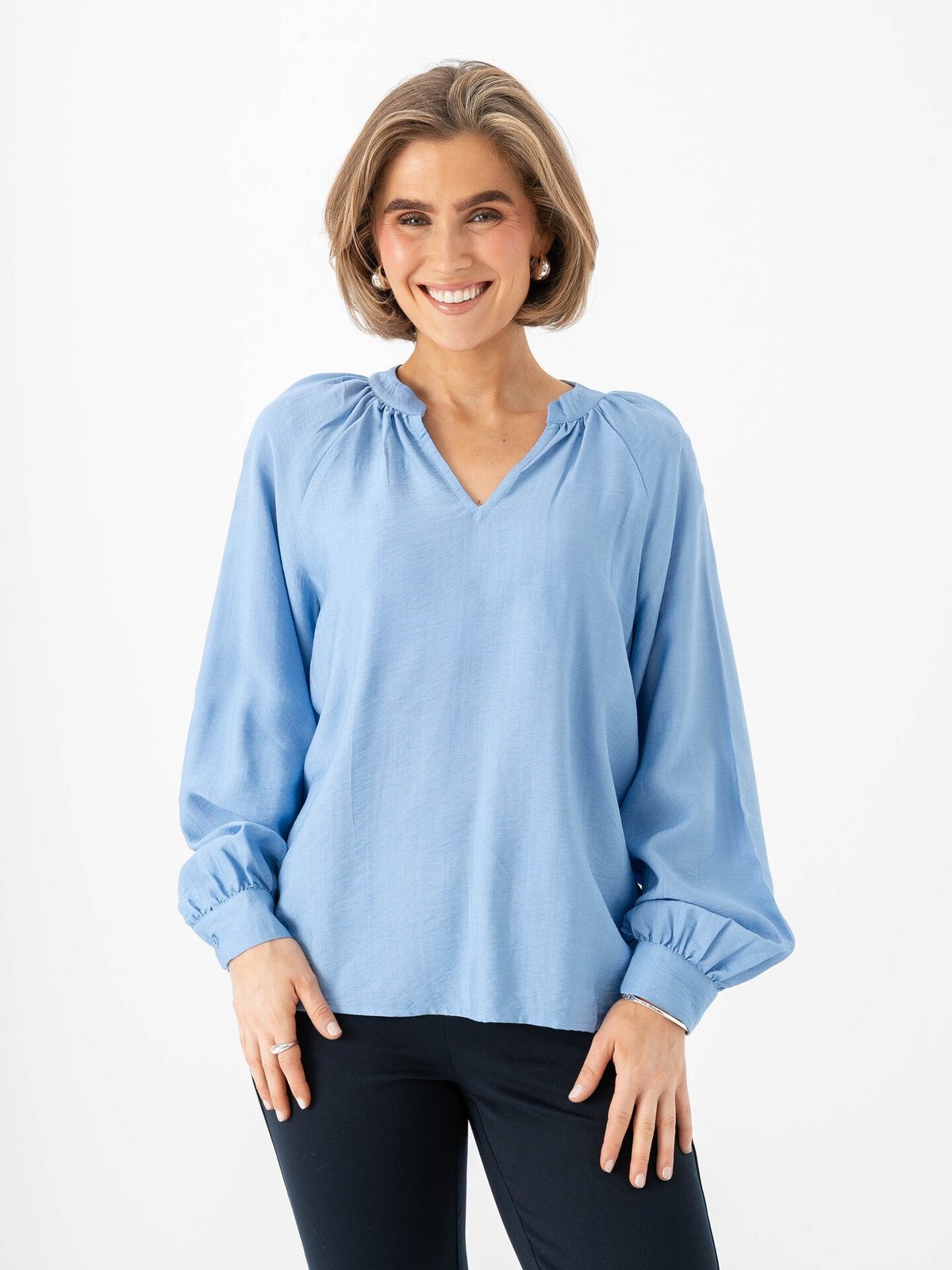 B.YOUNG Irmine Blouse Della Robbia Blue