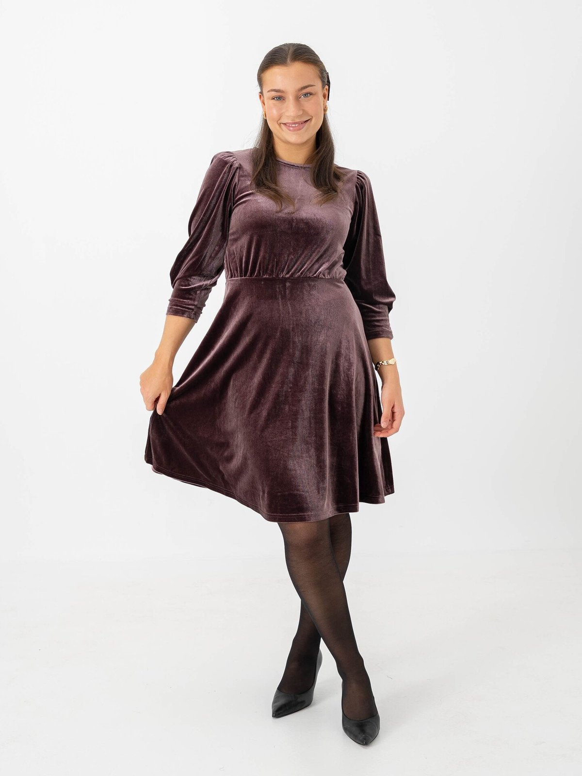 B.YOUNG Perlina Dress7 Fudge