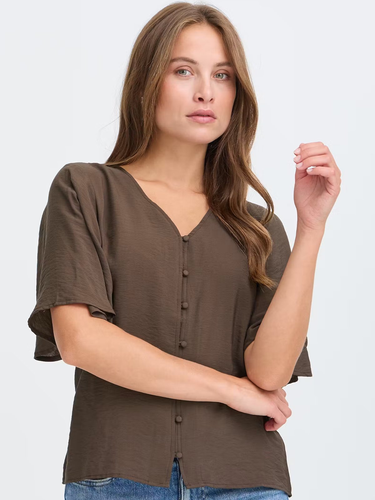 B.YOUNG Ingkar Blouse Java / Brown