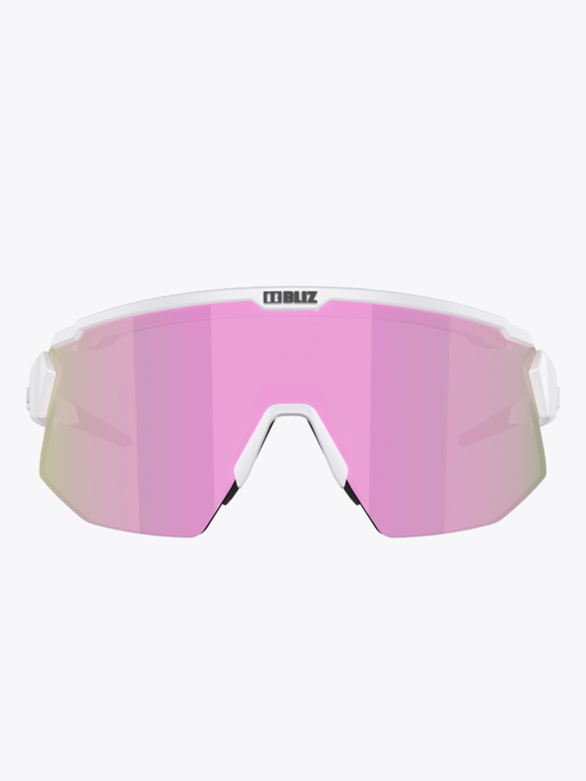 Bliz Breeze Small Ramme: White / Glass: Brown Rose