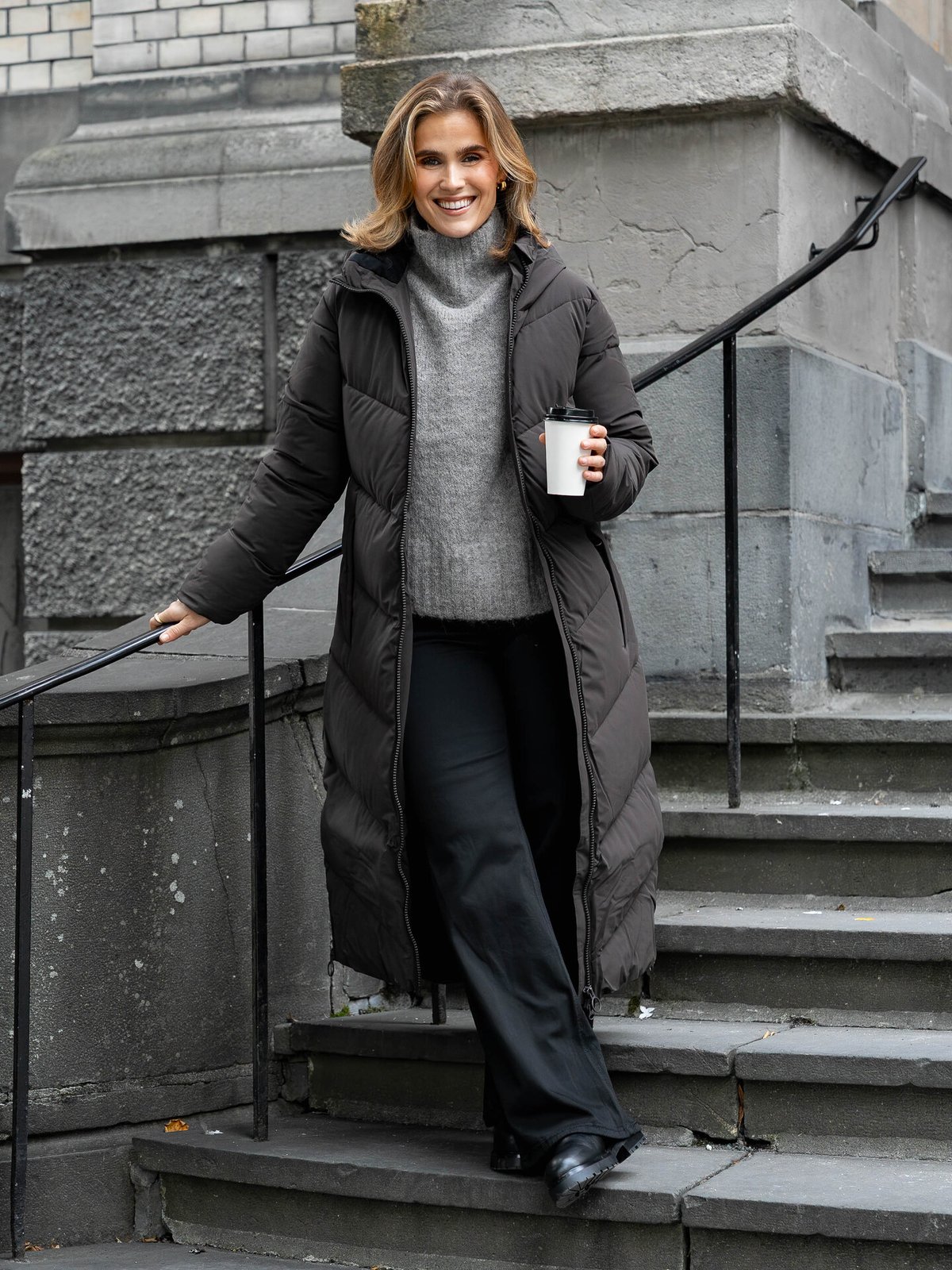 Comprimé Long Parka Coffee