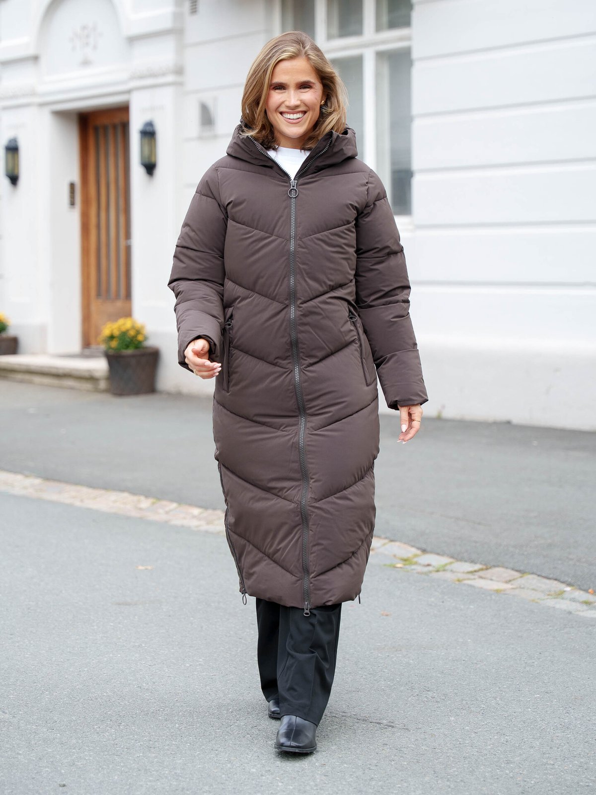 Comprimé Long Parka Coffee