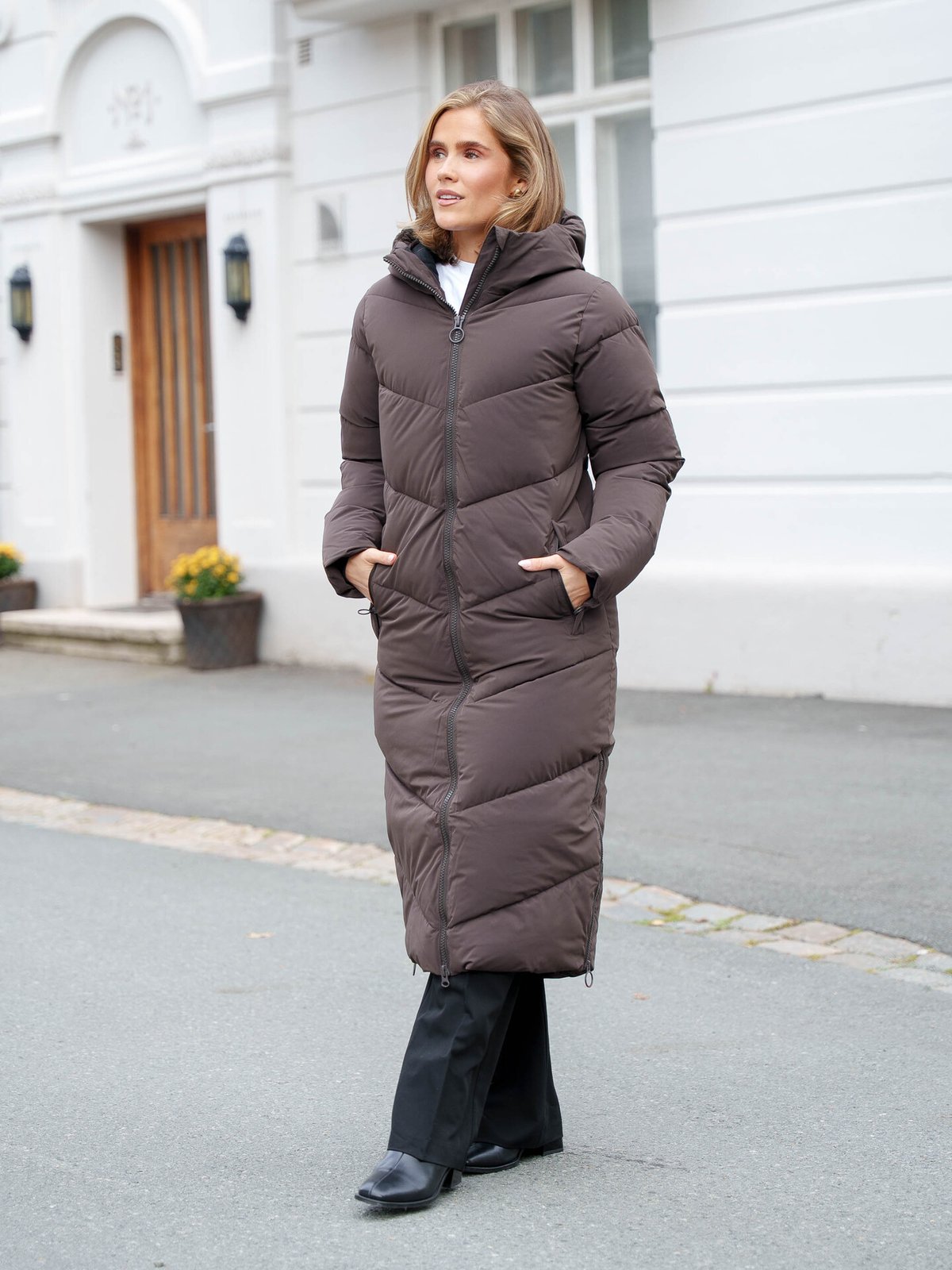 Comprimé Long Parka Coffee