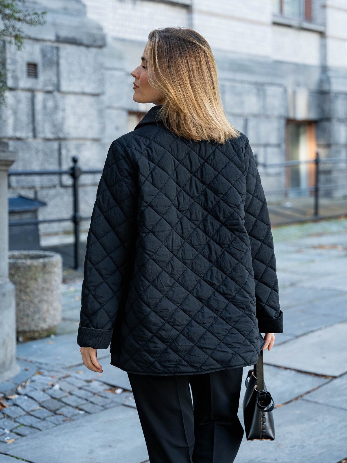 Comprimé Quilted Jacket Black