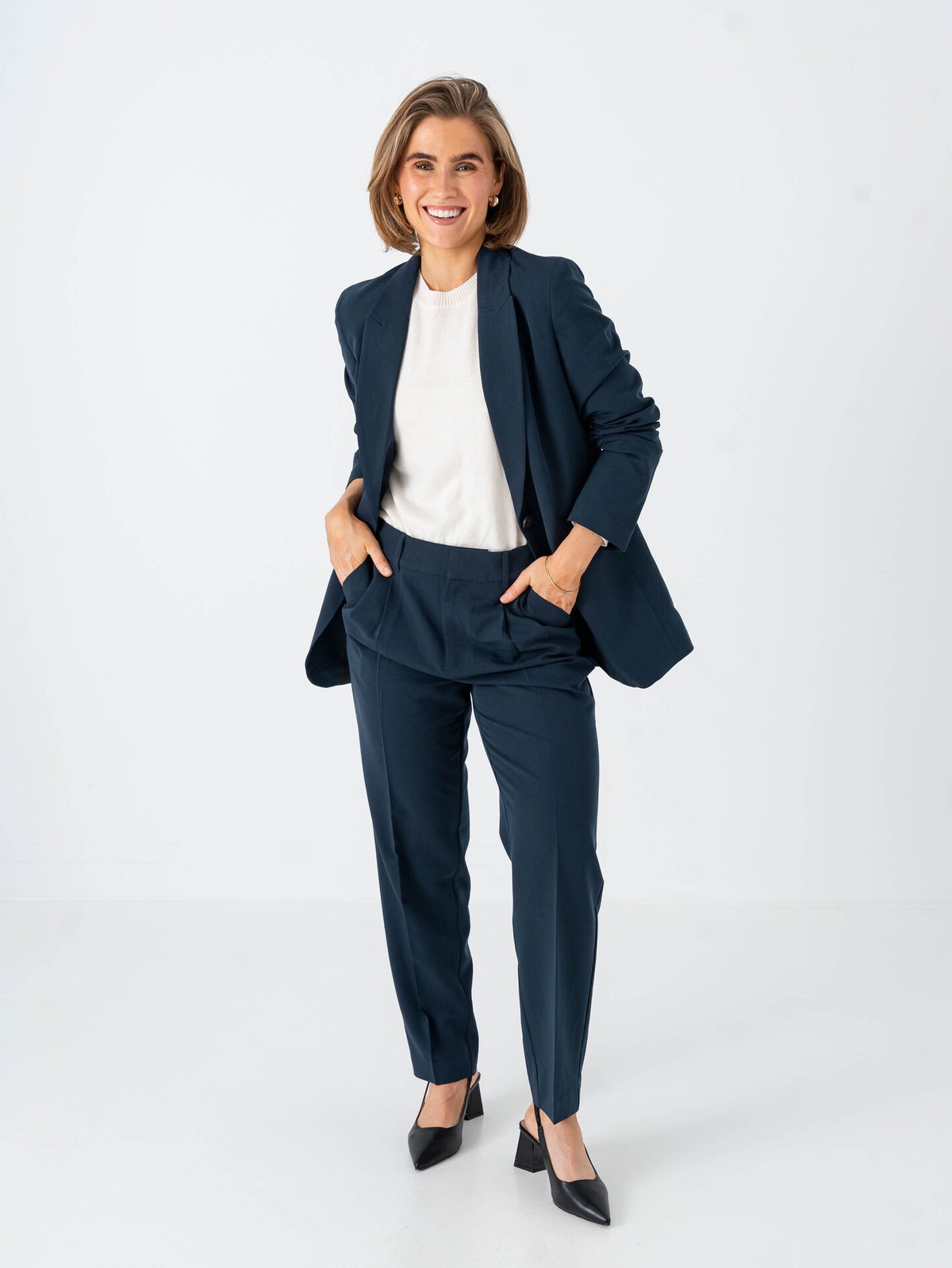 Comprimé Pencil Pant Blå