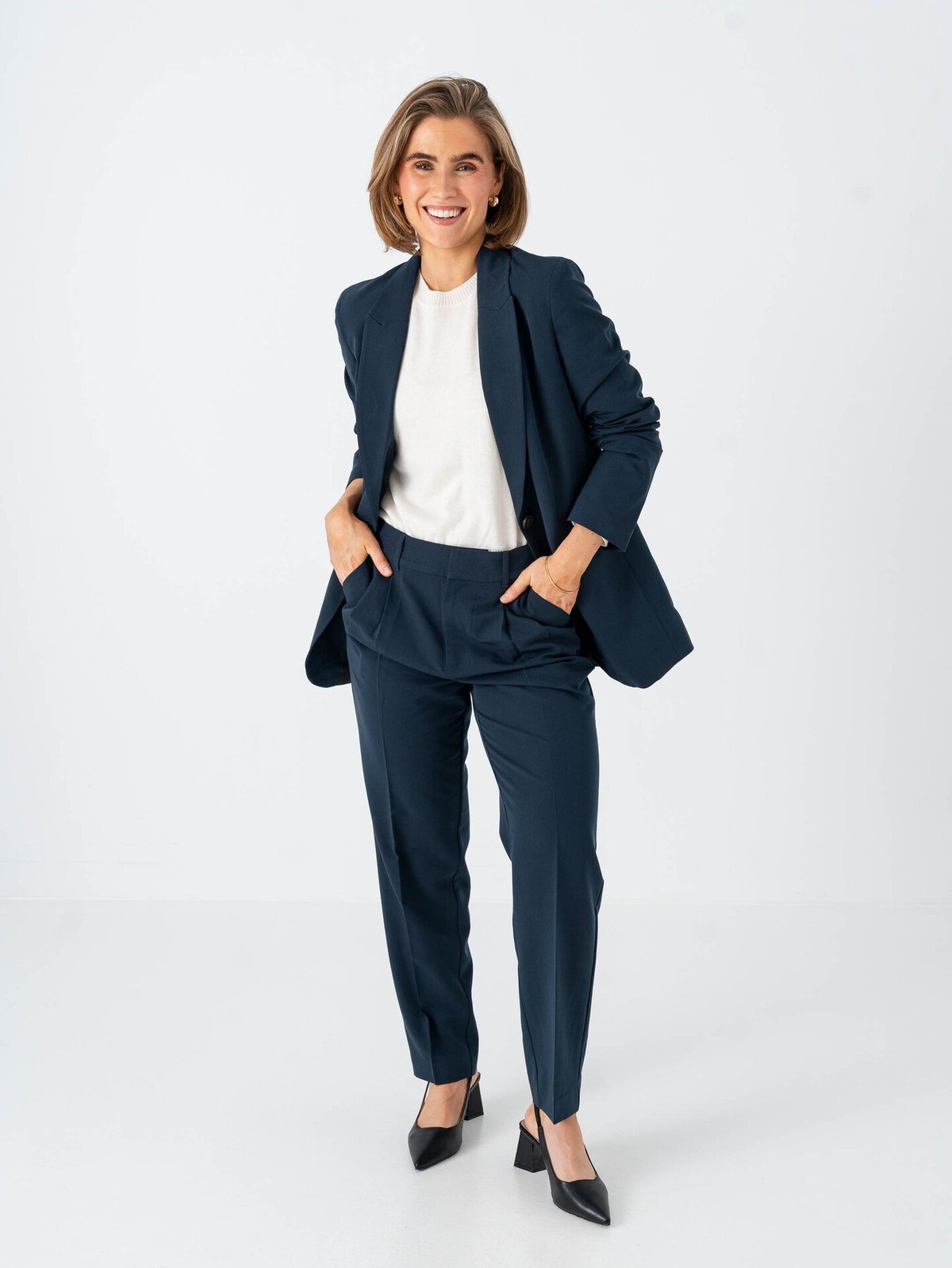 Comprimé Pencil Pant Blå