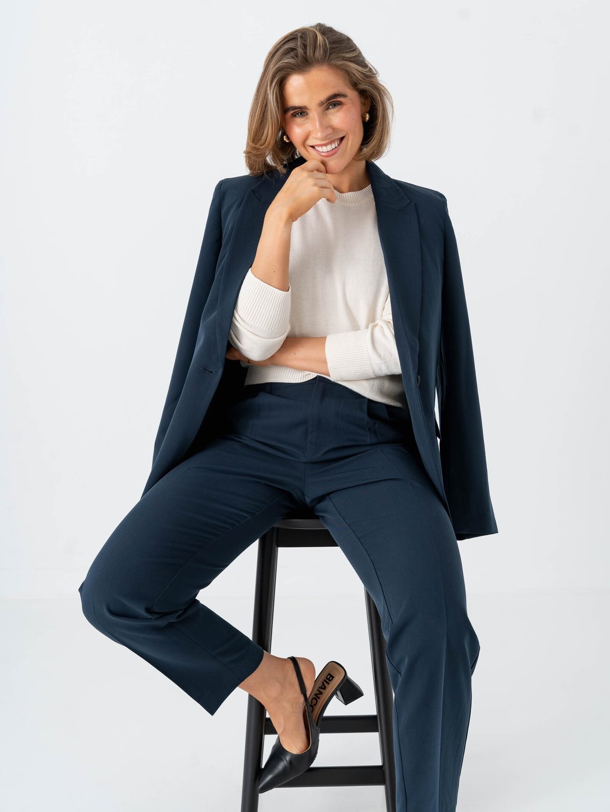 Comprimé Pencil Pant Blå