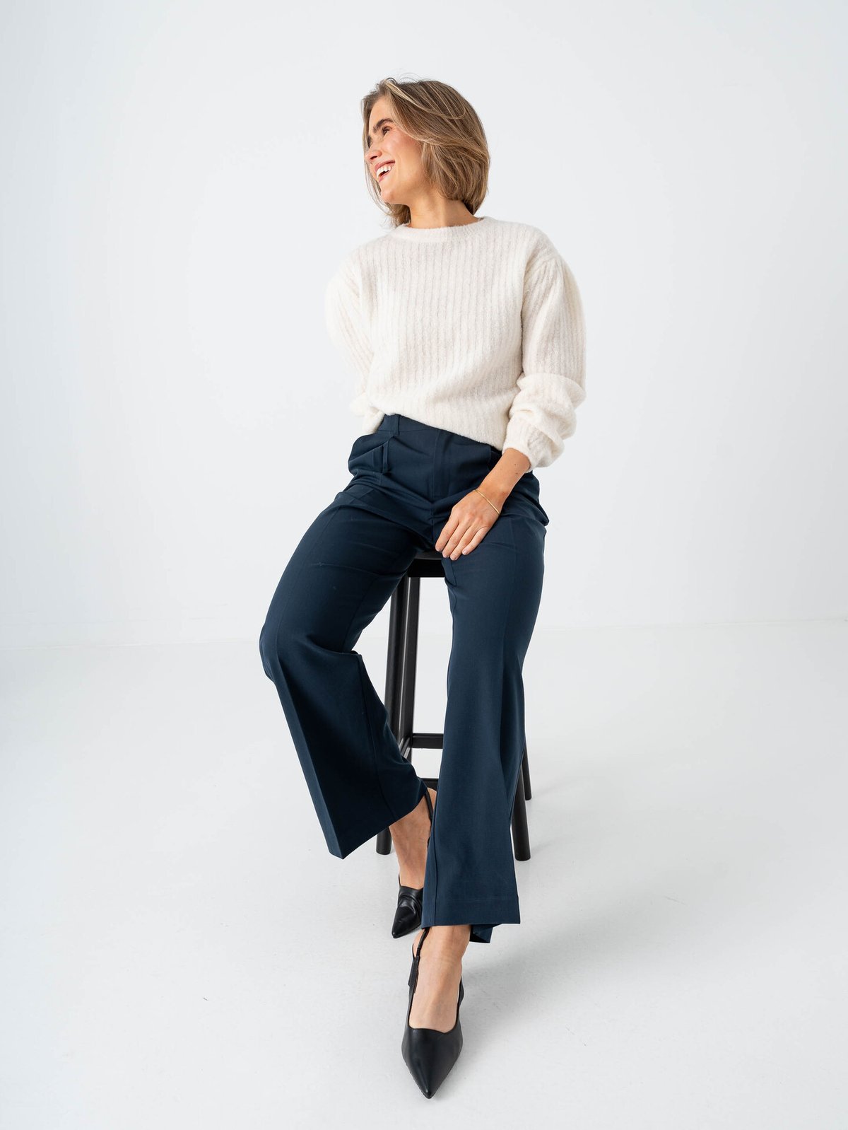 Comprimé Wide Pant Navy