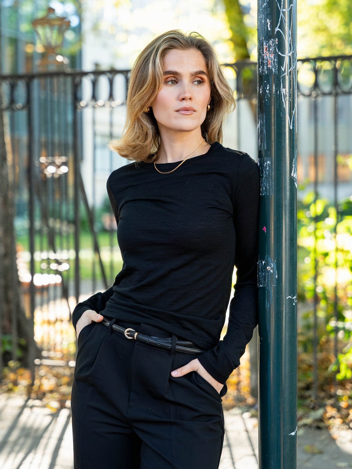 Comprimé Basic Wool Longsleeve Black