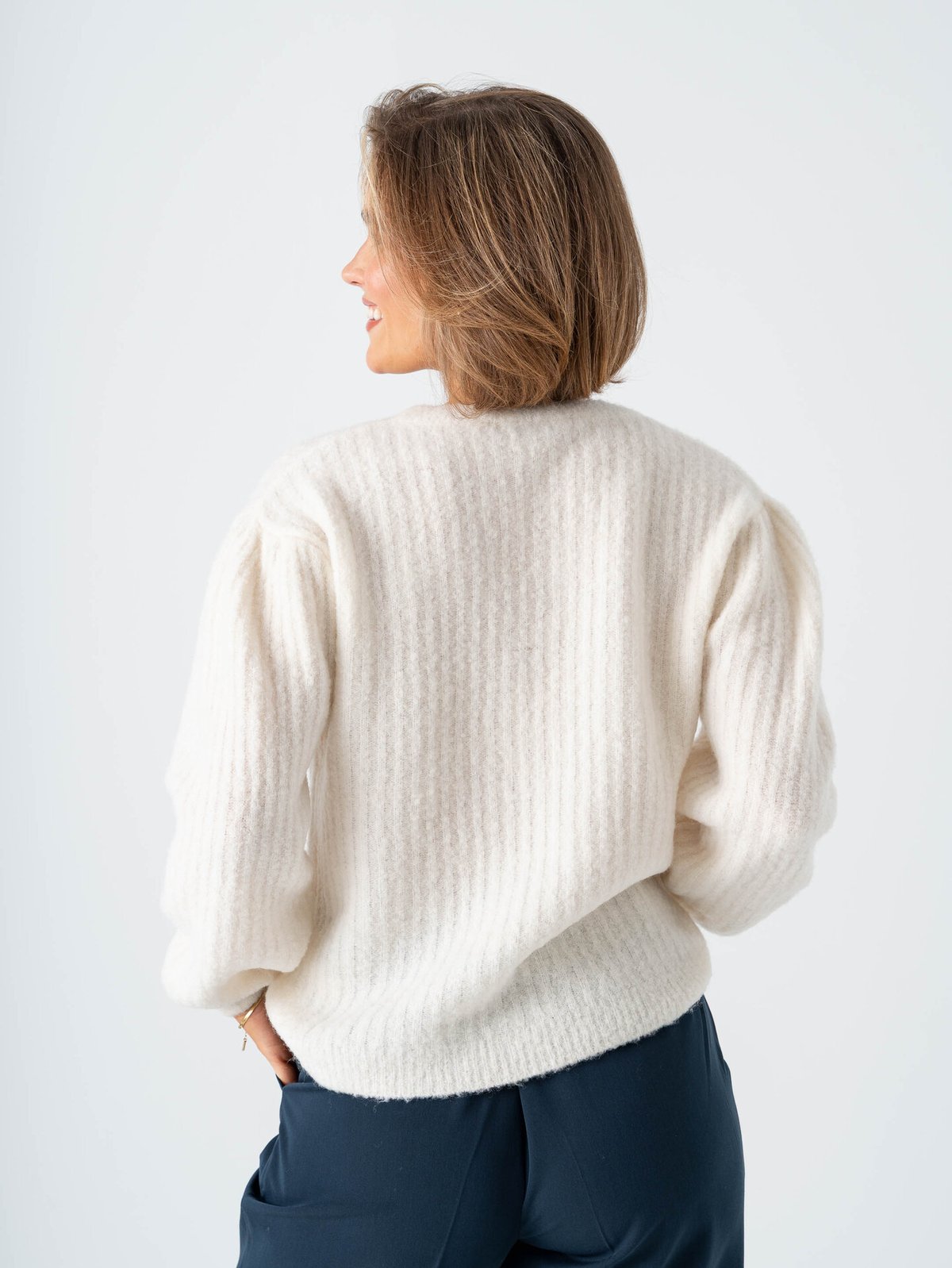 Comprimé Sleeve Sweater Creme