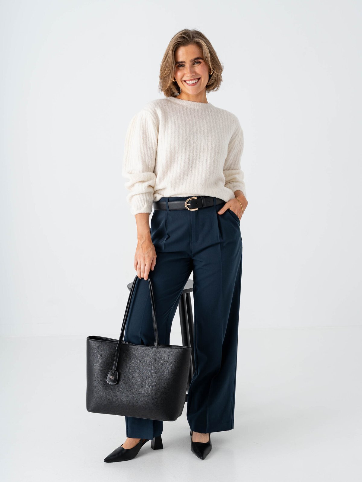 Comprimé Sleeve Sweater Creme