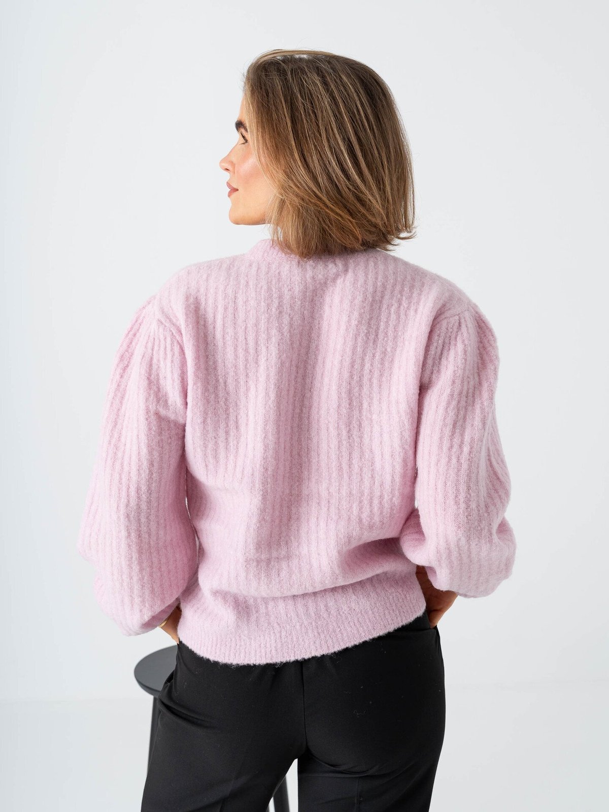 Comprimé Sleeve Sweater Soft Pink