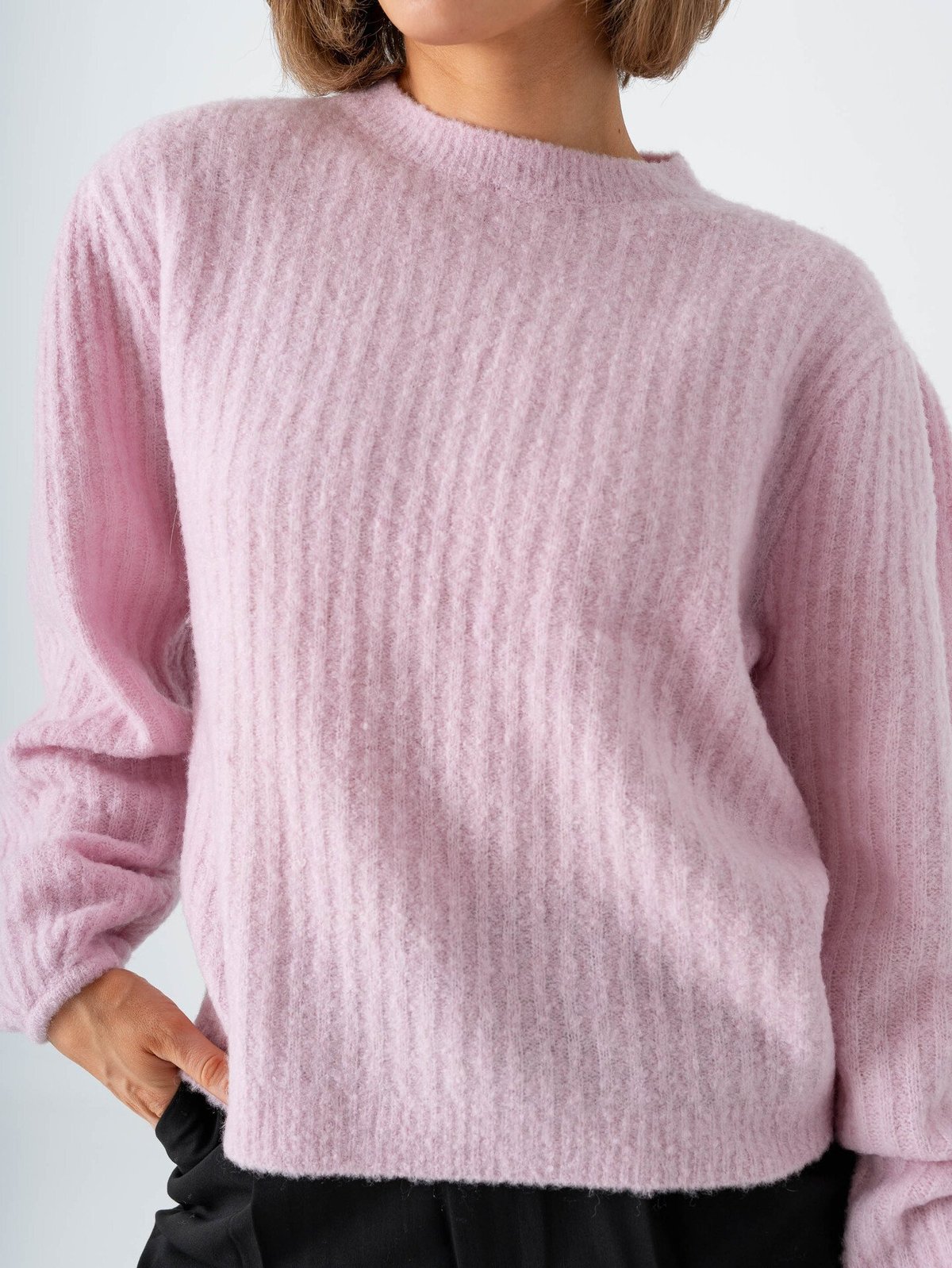 Comprimé Sleeve Sweater Soft Pink