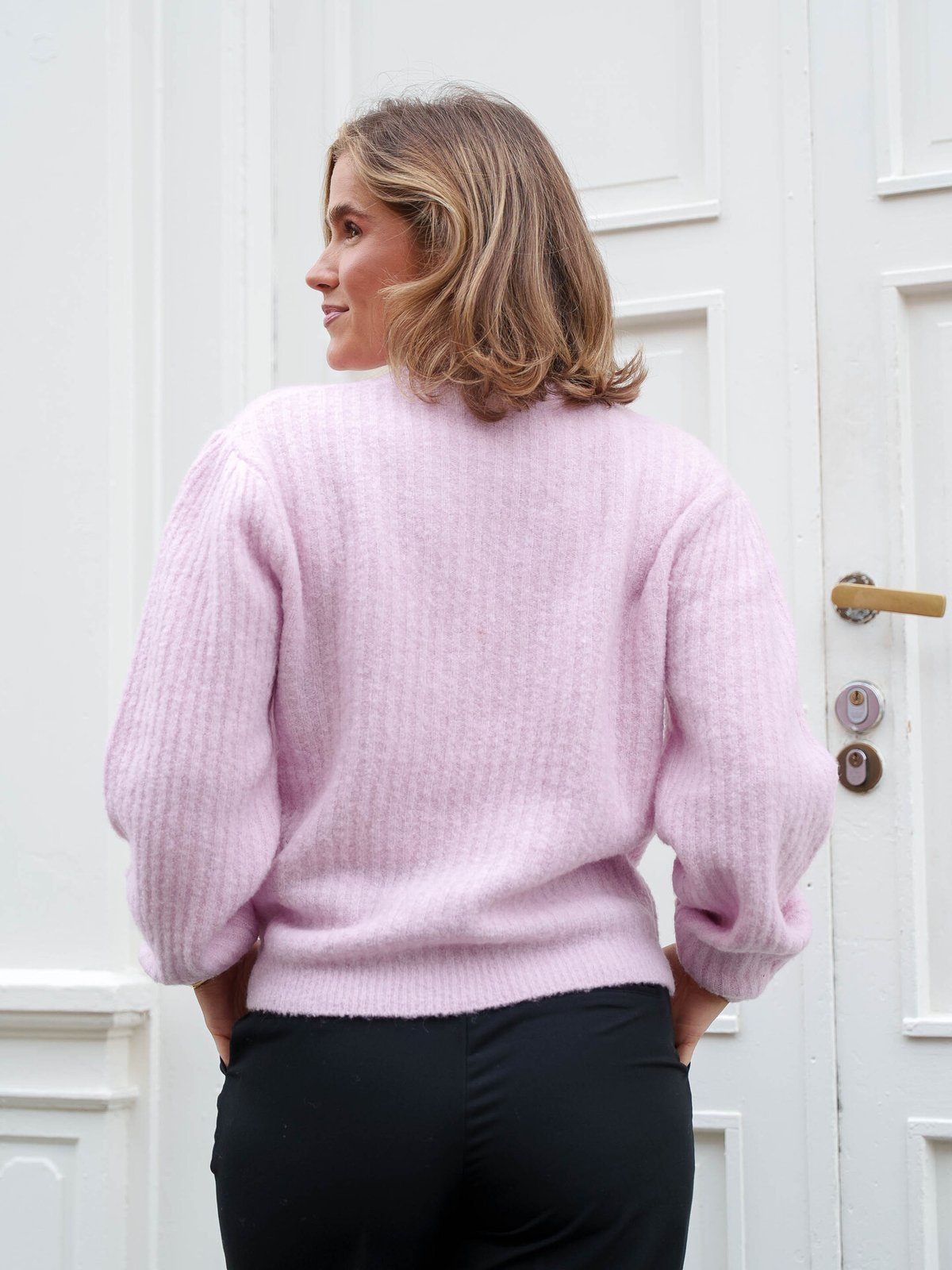 Comprimé Sleeve Sweater Soft Pink