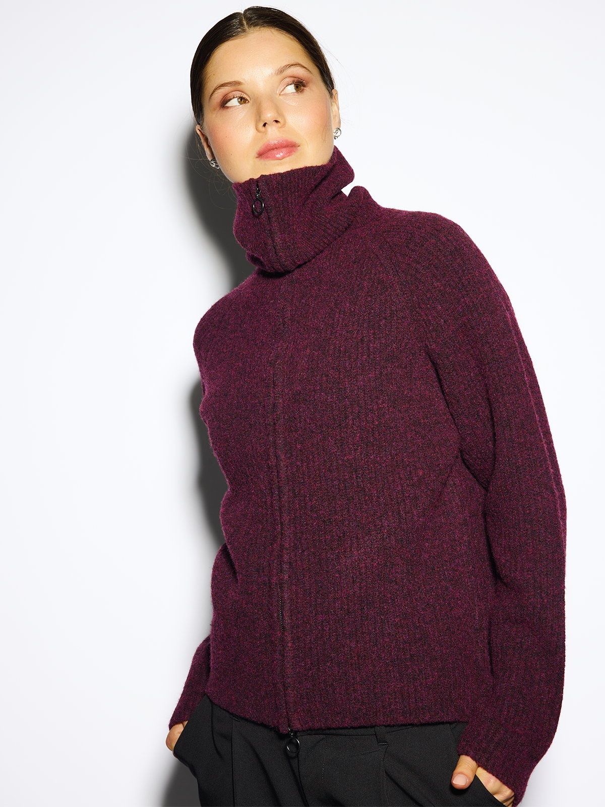 Comprimé Boucle Sweater Burgunder