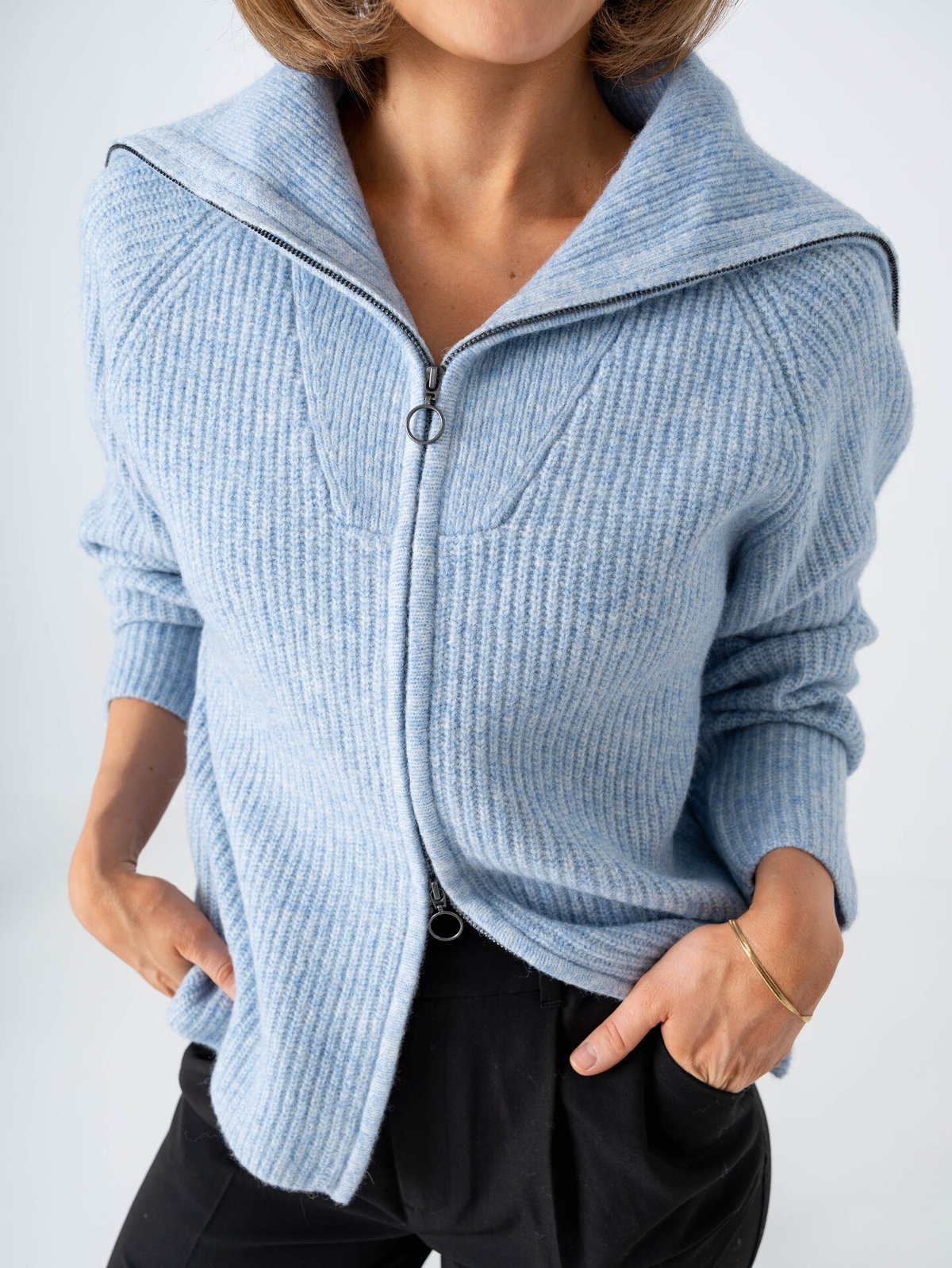 Comprimé Boucle Sweater Light Blue