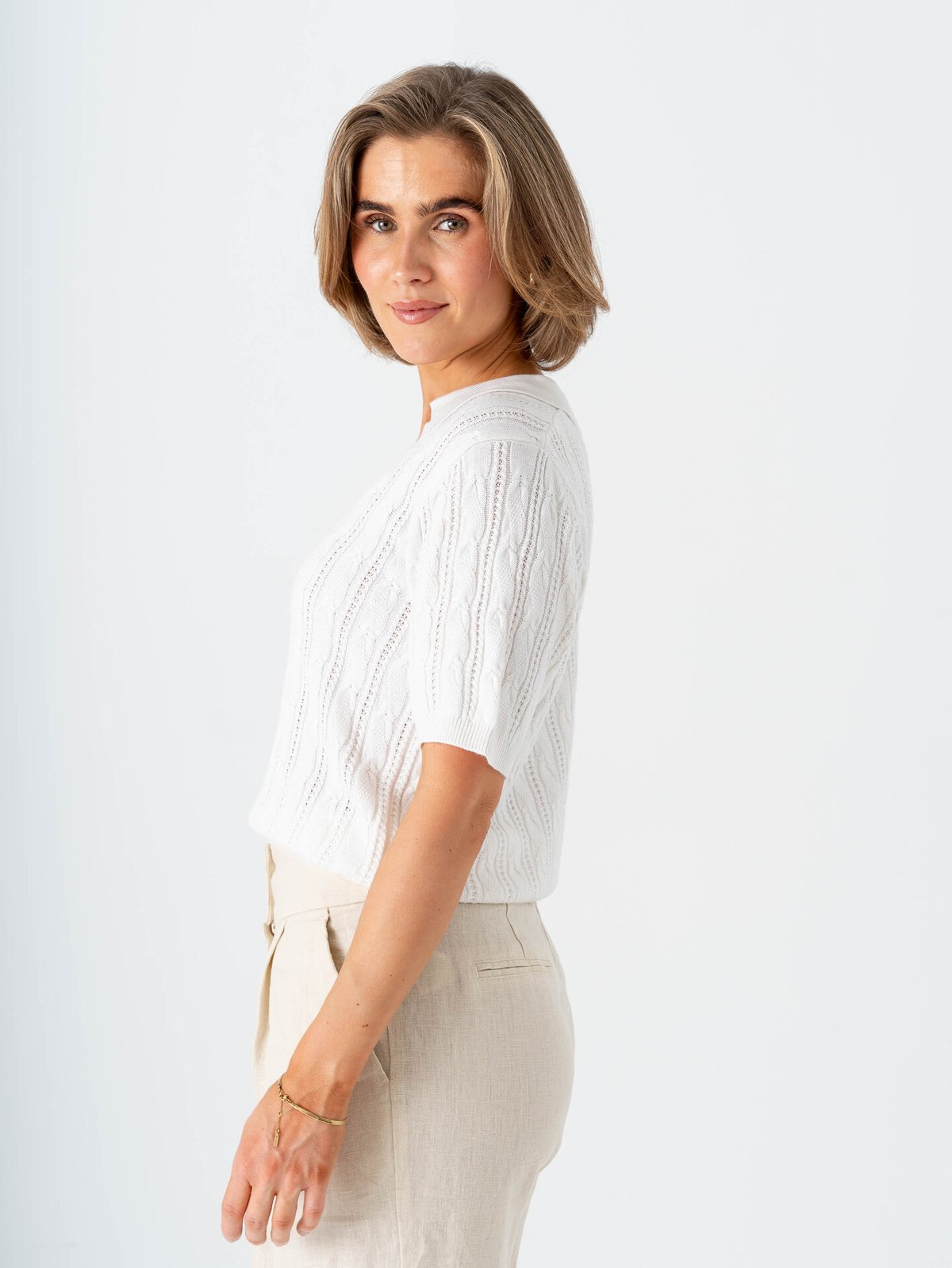 Comprimé Knit Pique Creme