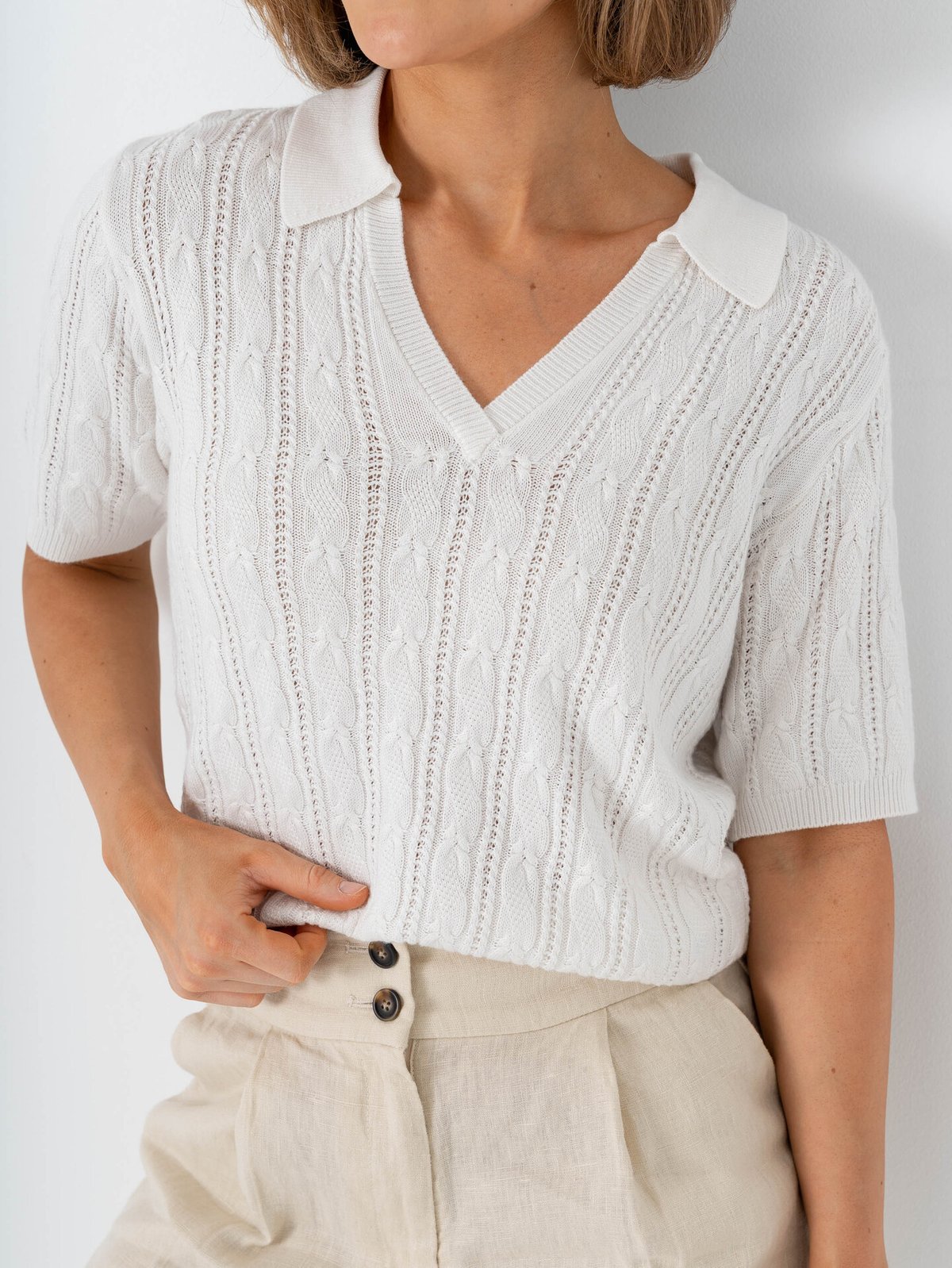 Comprimé Knit Pique Creme