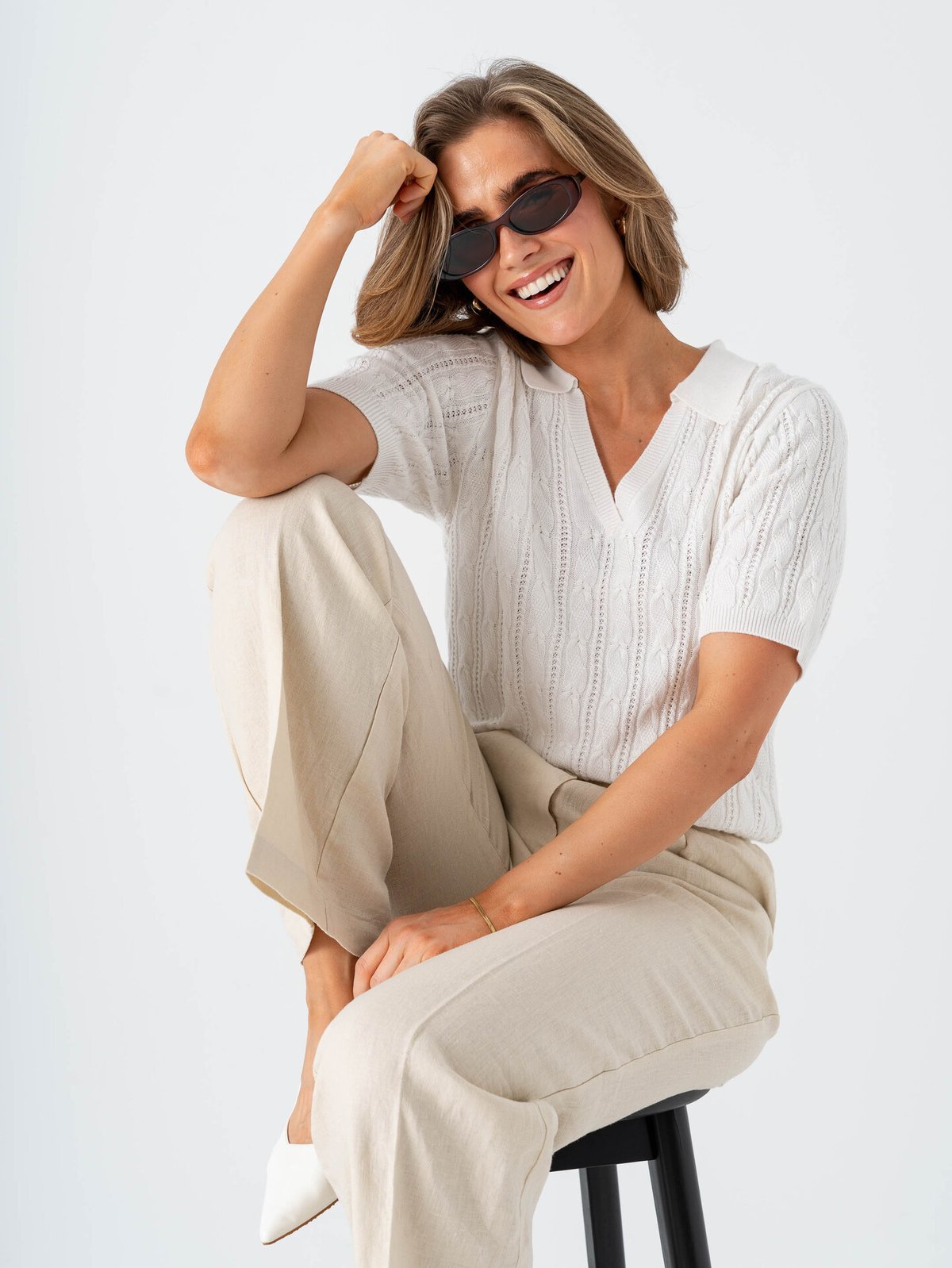 Comprimé Knit Pique Creme