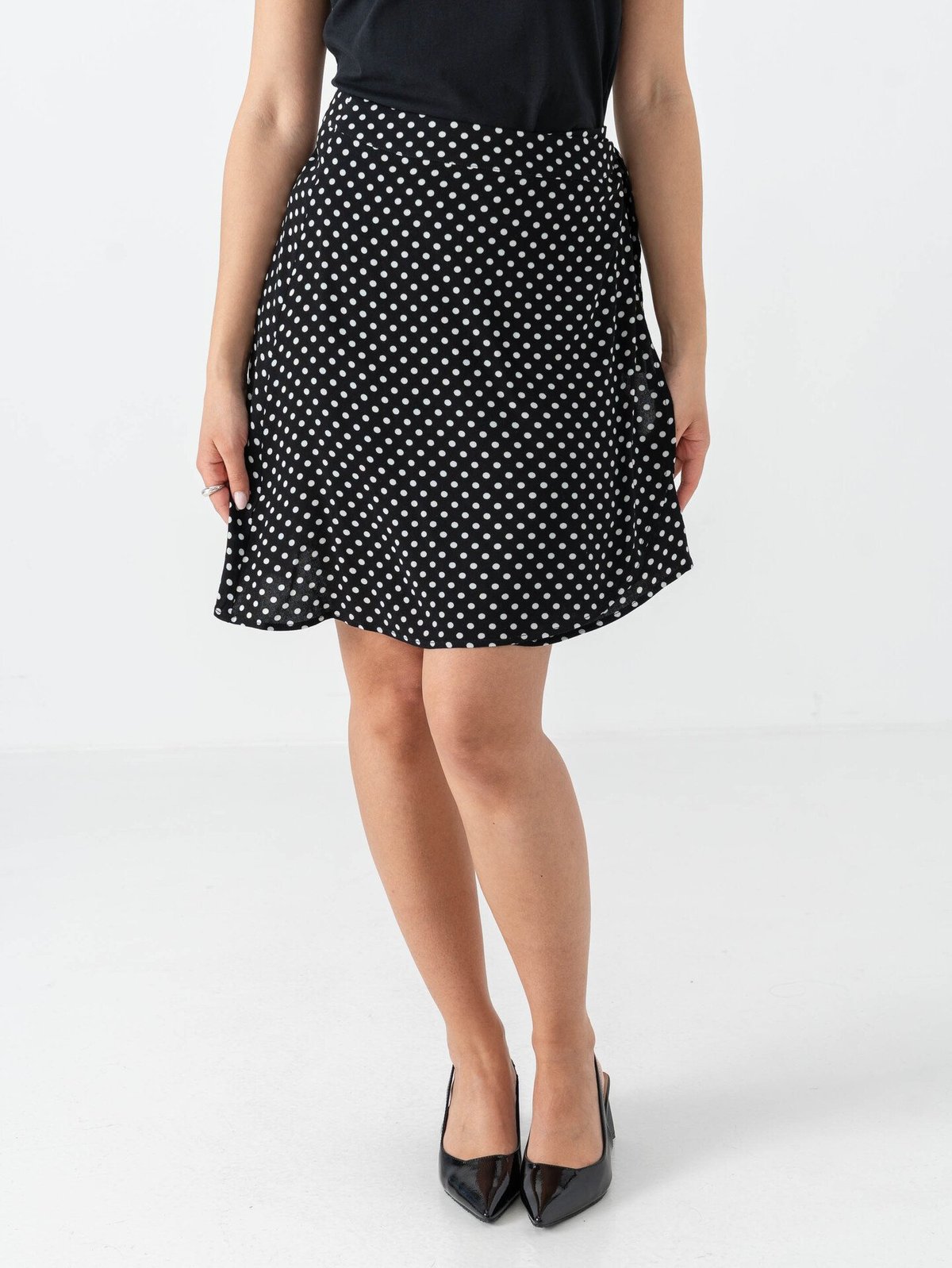 Comprimé Wrap Skirt Mini Black / White