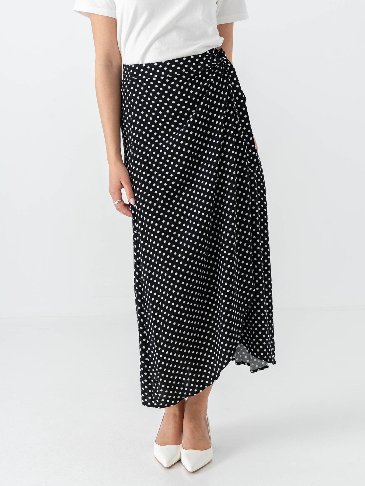 Comprimé Wrap Skirt Black / White