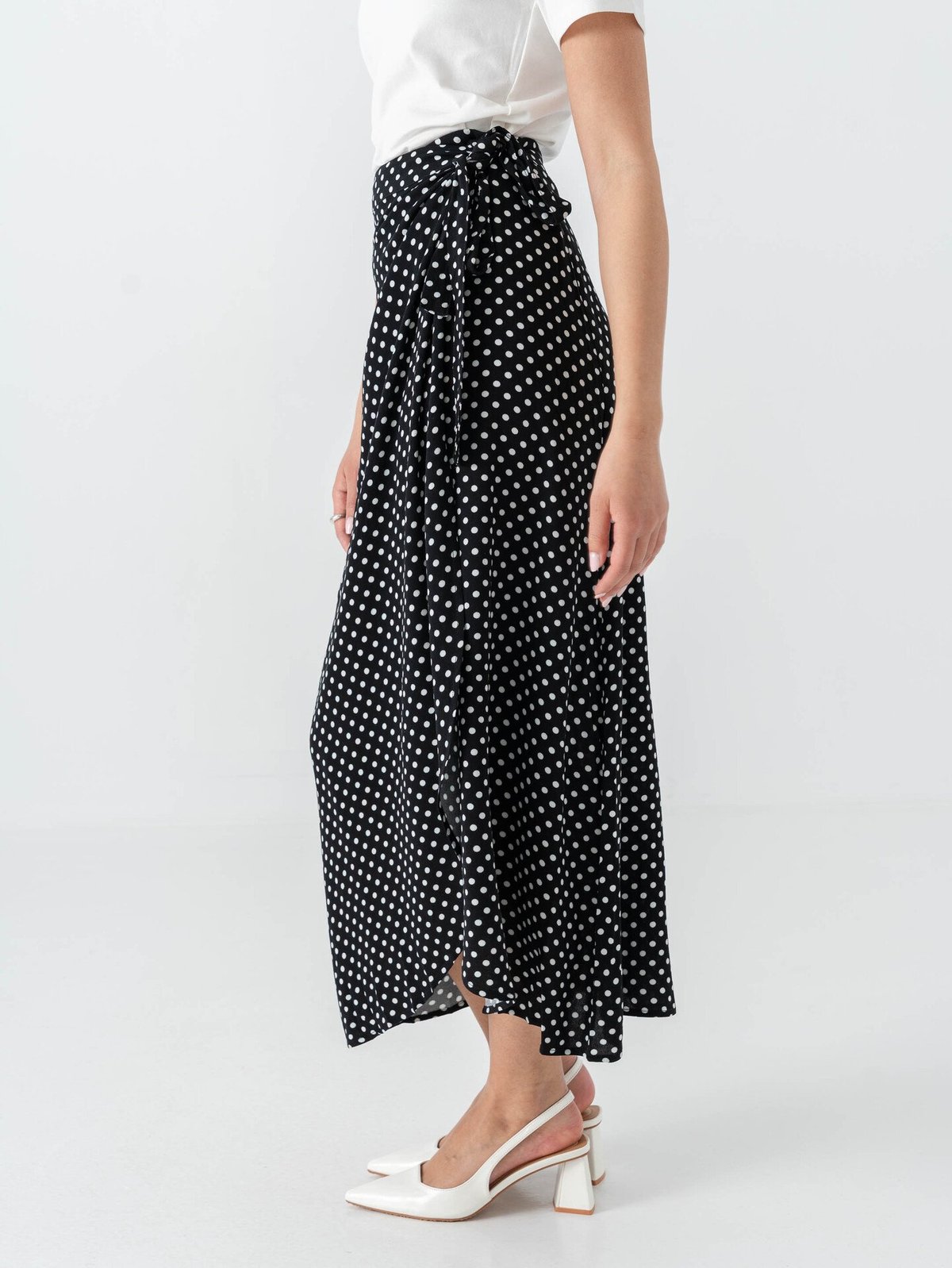 Comprimé Wrap Skirt Black / White