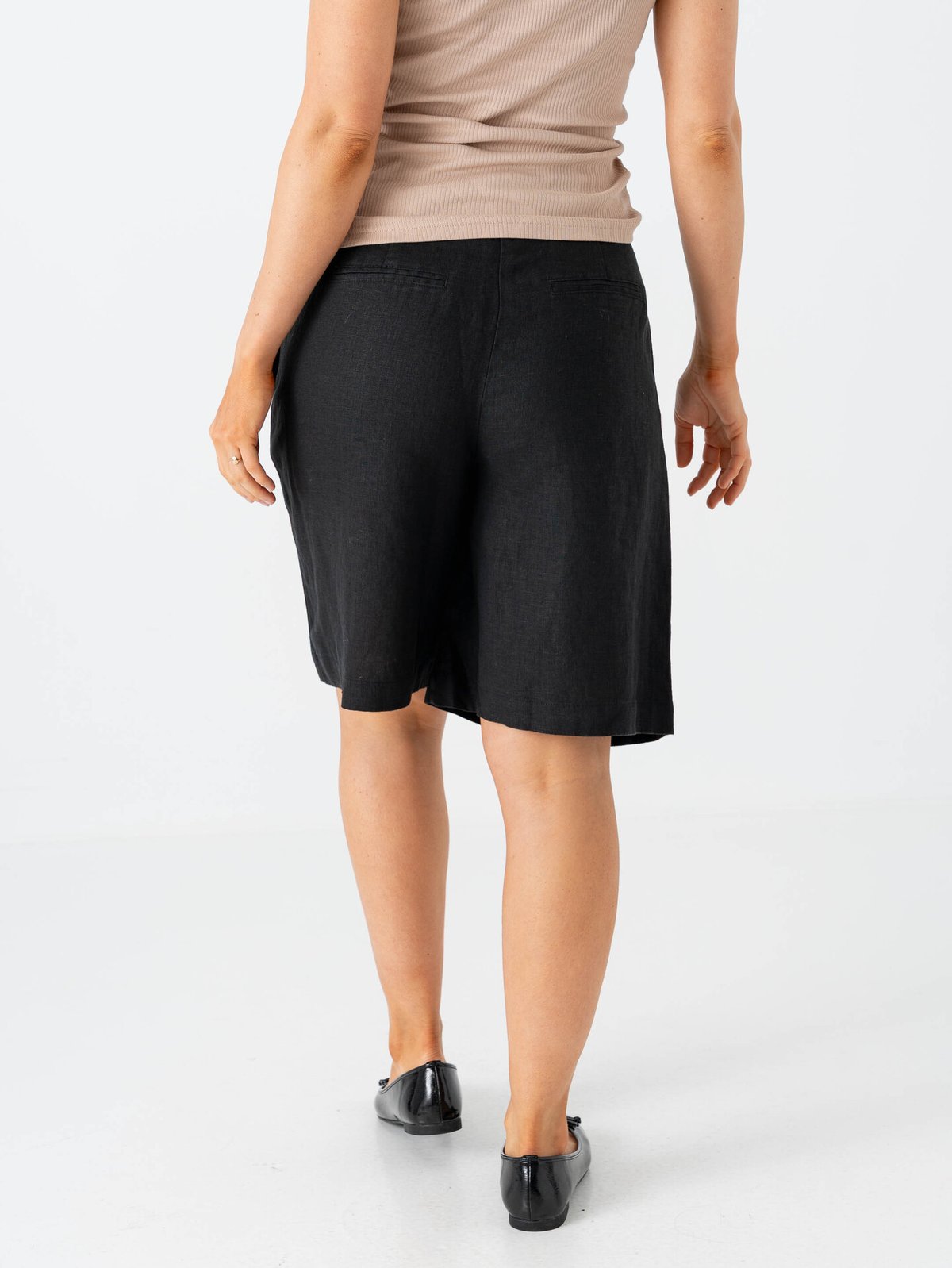 Comprimé Linnen Shorts Black