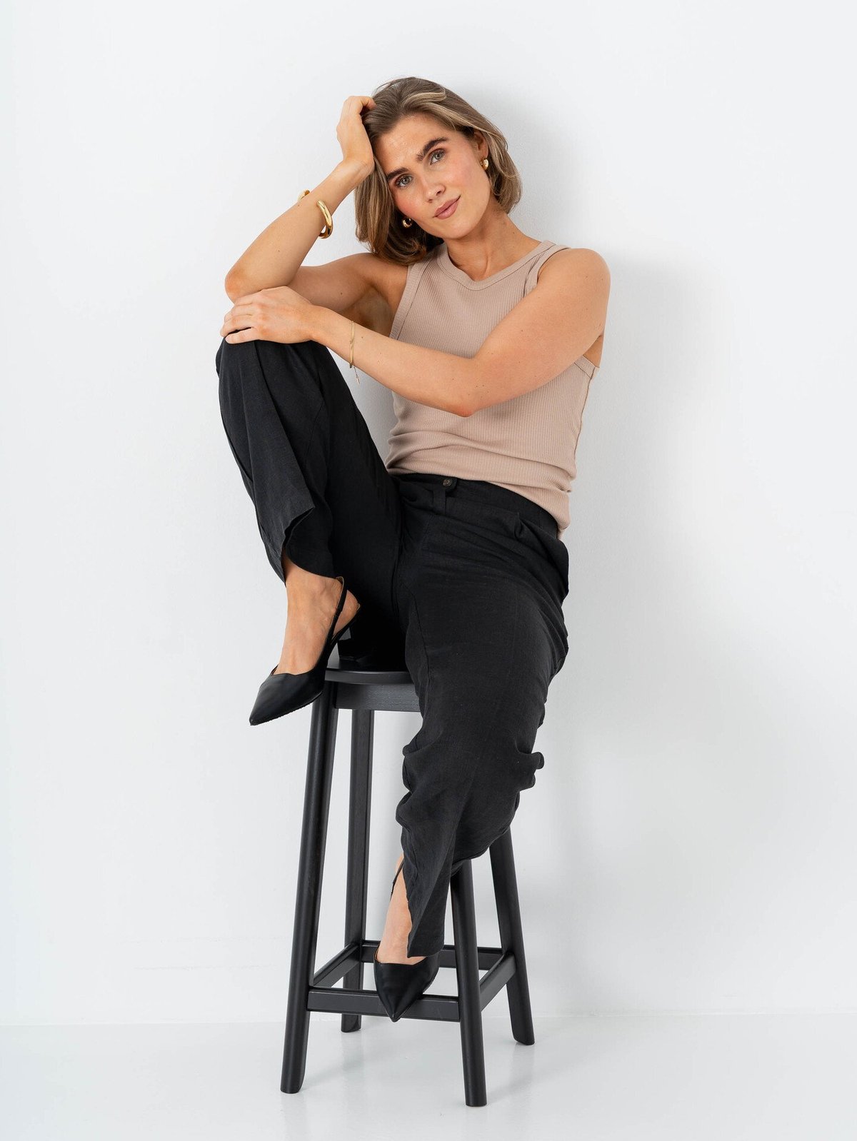 Comprimé Linnen Pant Black