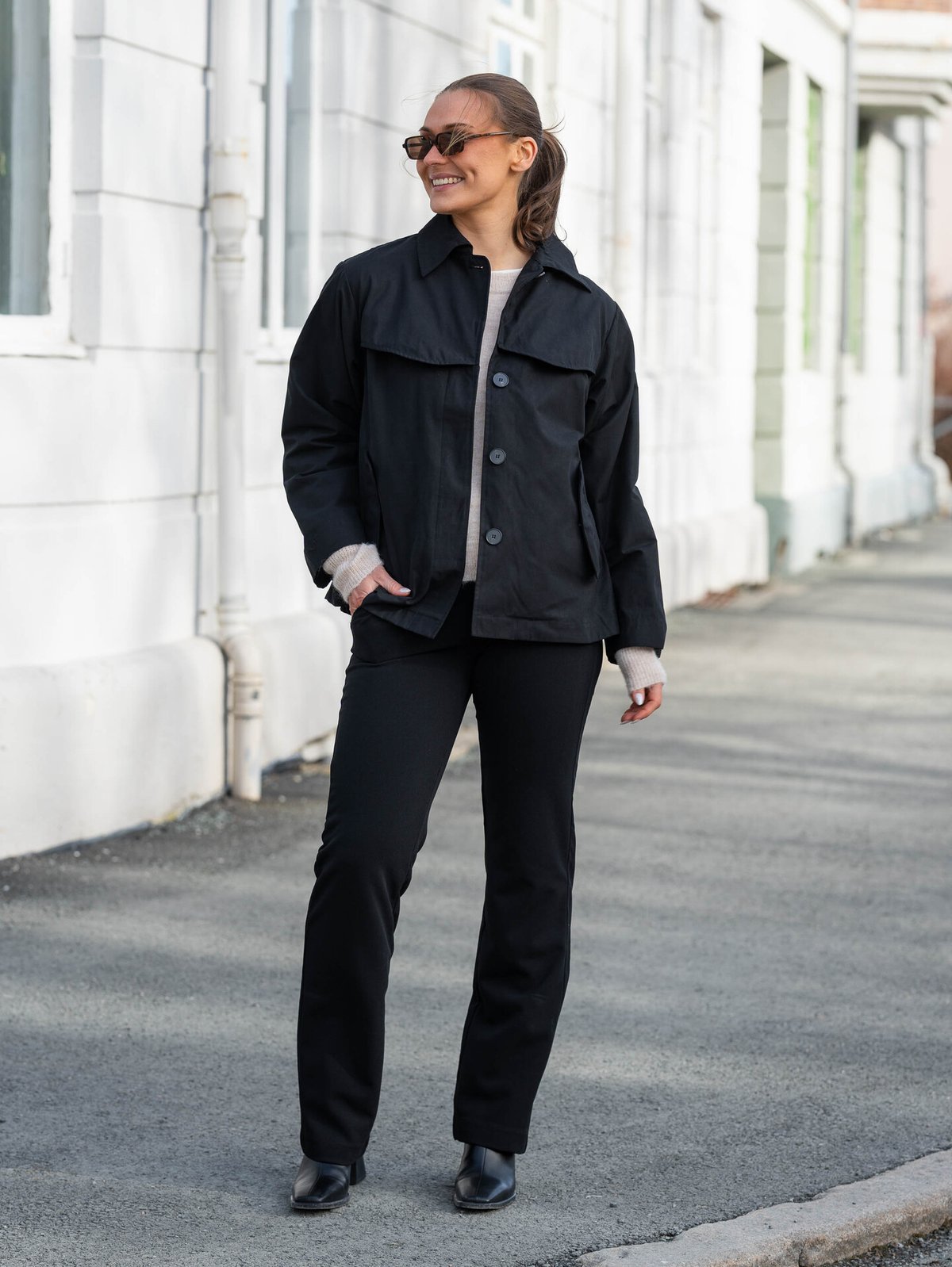 Comprimé Trench Jacket Black