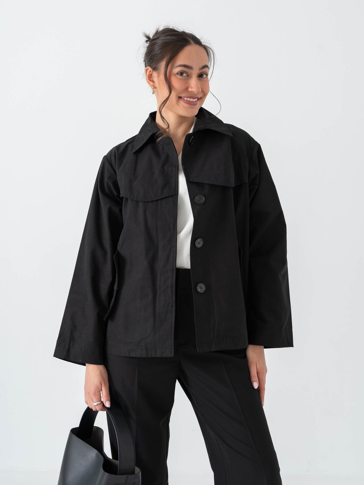 Comprimé Trench Jacket Black