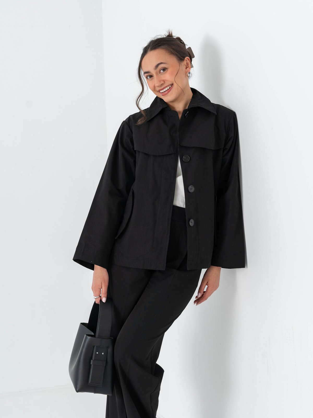 Comprimé Trench Jacket Black