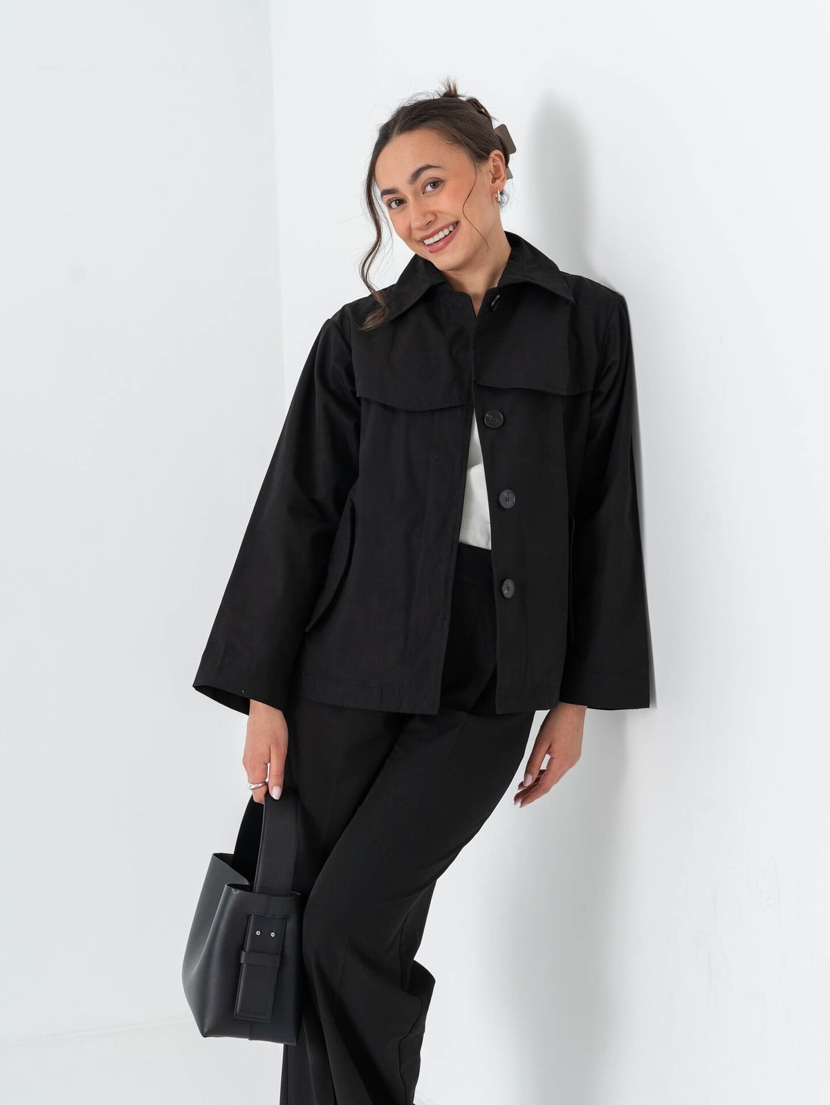 Comprimé Trench Jacket Black