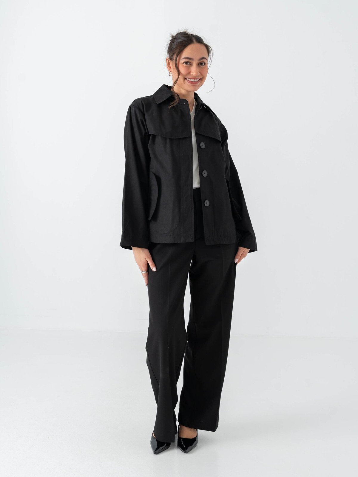 Comprimé Trench Jacket Black