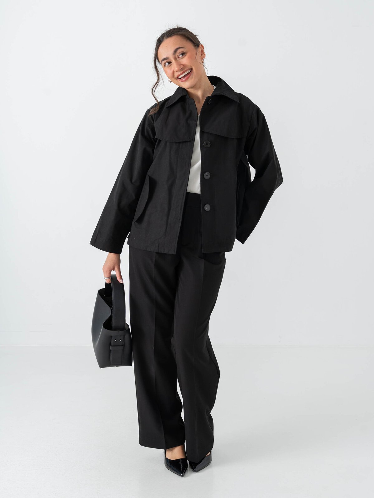 Comprimé Trench Jacket Black